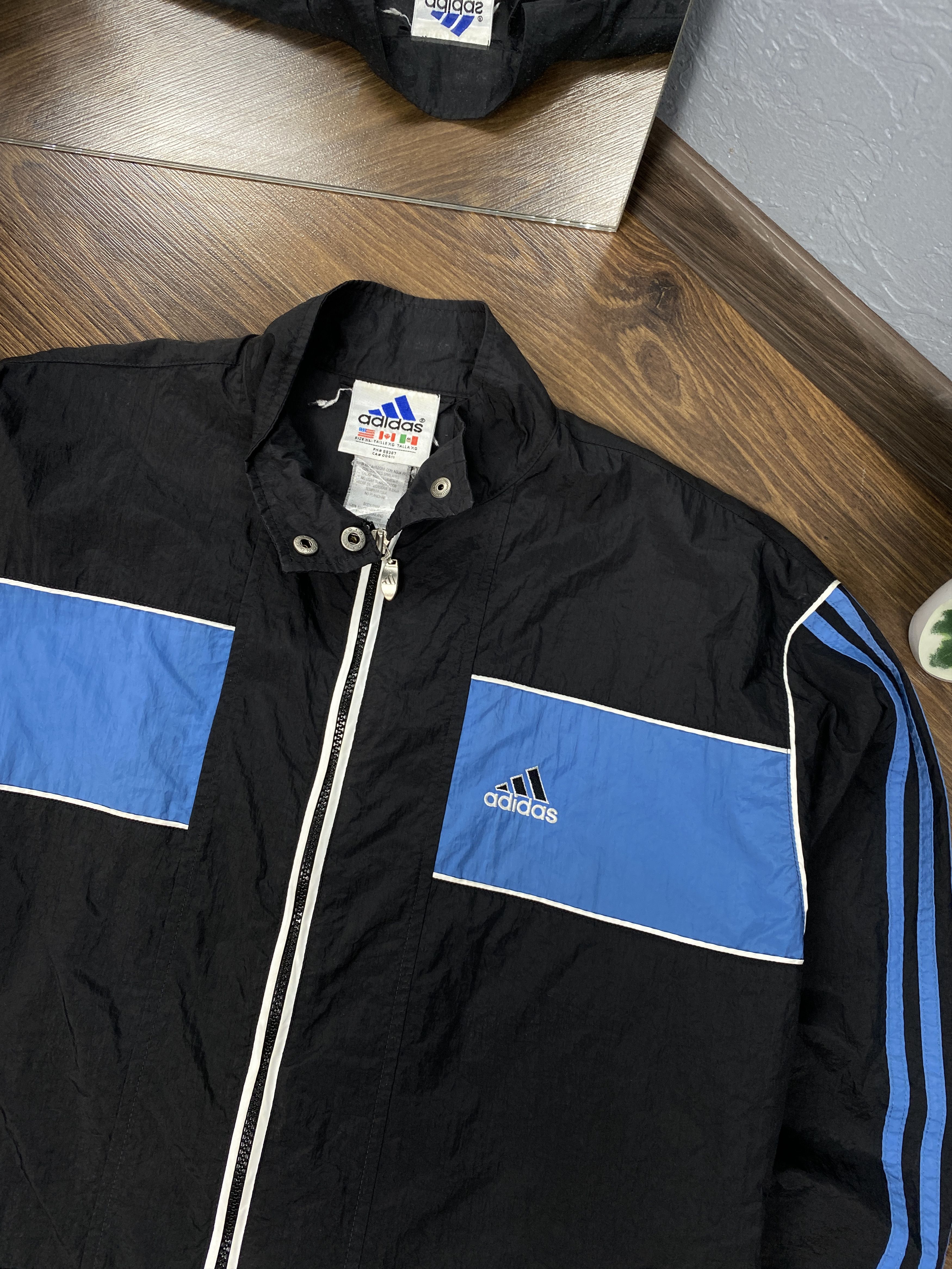 Adidas × Vintage Adidas vintage nylon jacket Size US XL / EU 56 / 4 - 2 Thumbnail