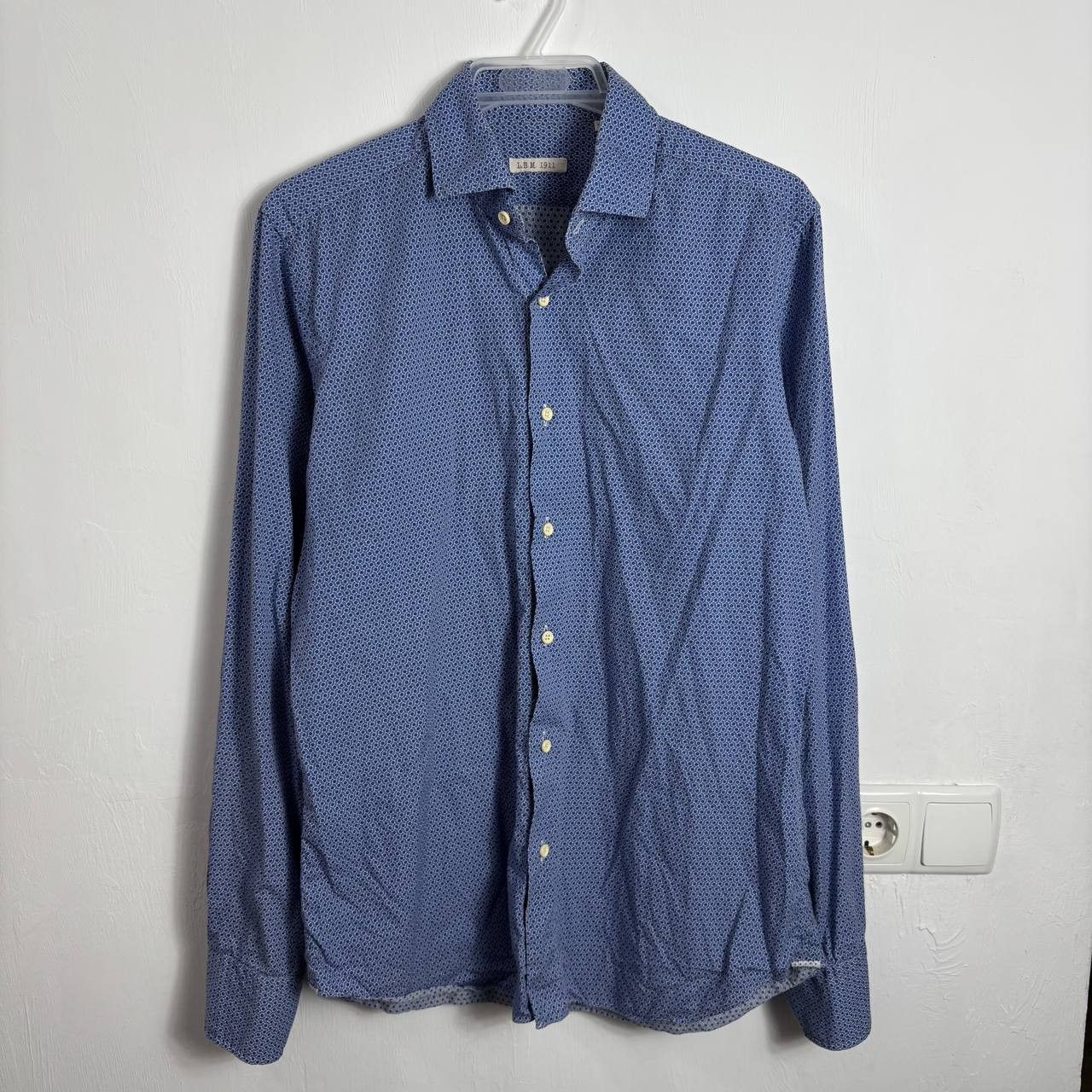 L.B.M. 1911 RRP 190$ / L.B.M. 1911 Supercotone Print in Peas sz 15⅓ (39) Size US M / EU 48-50 / 2 - 2 Thumbnail