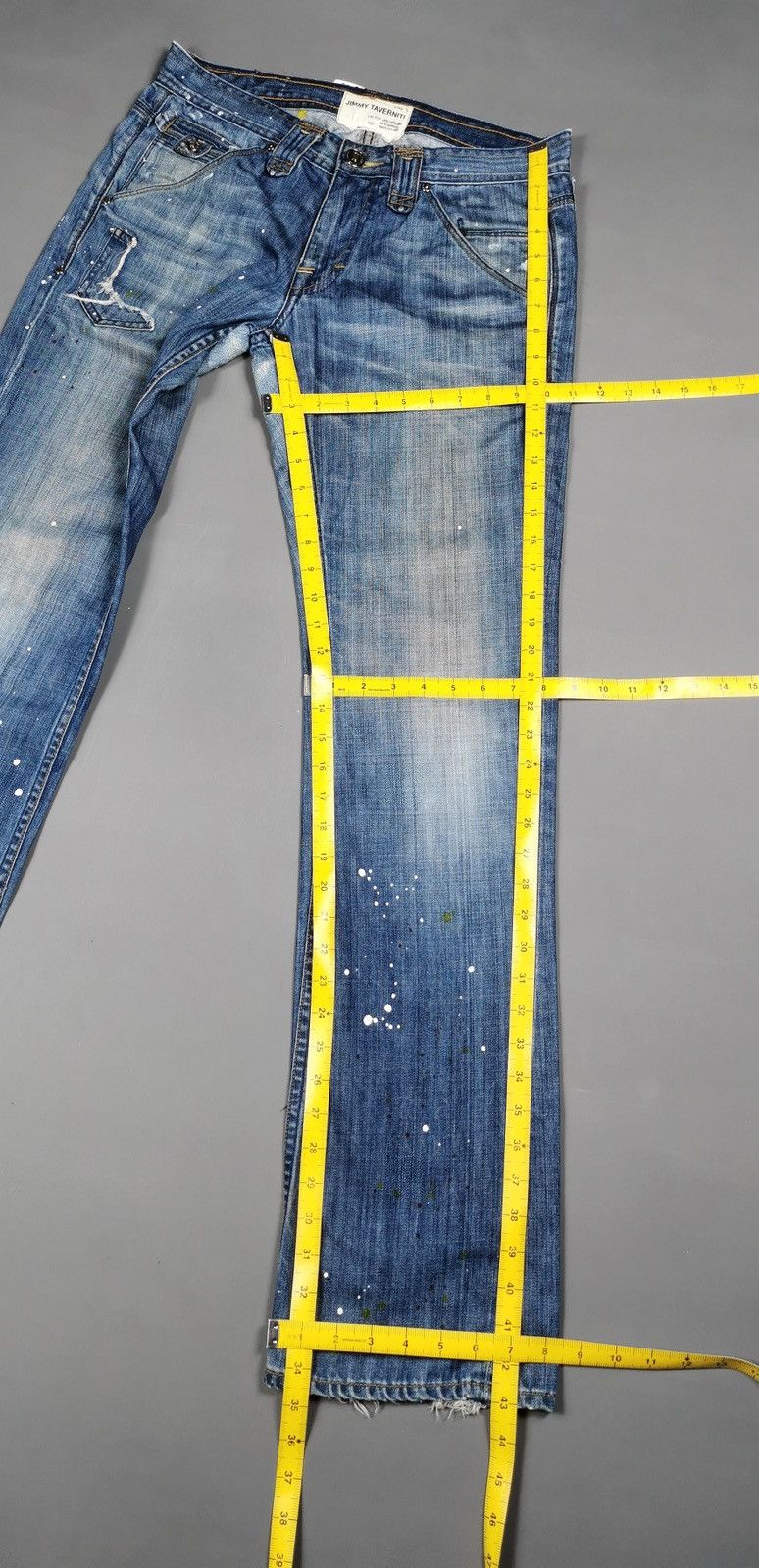 Ben Taverniti Unravel Project Jimmy Taverniti Anti Exposure Paint Dots Denim Jeans Size US 32 / EU 48 - 15 Thumbnail