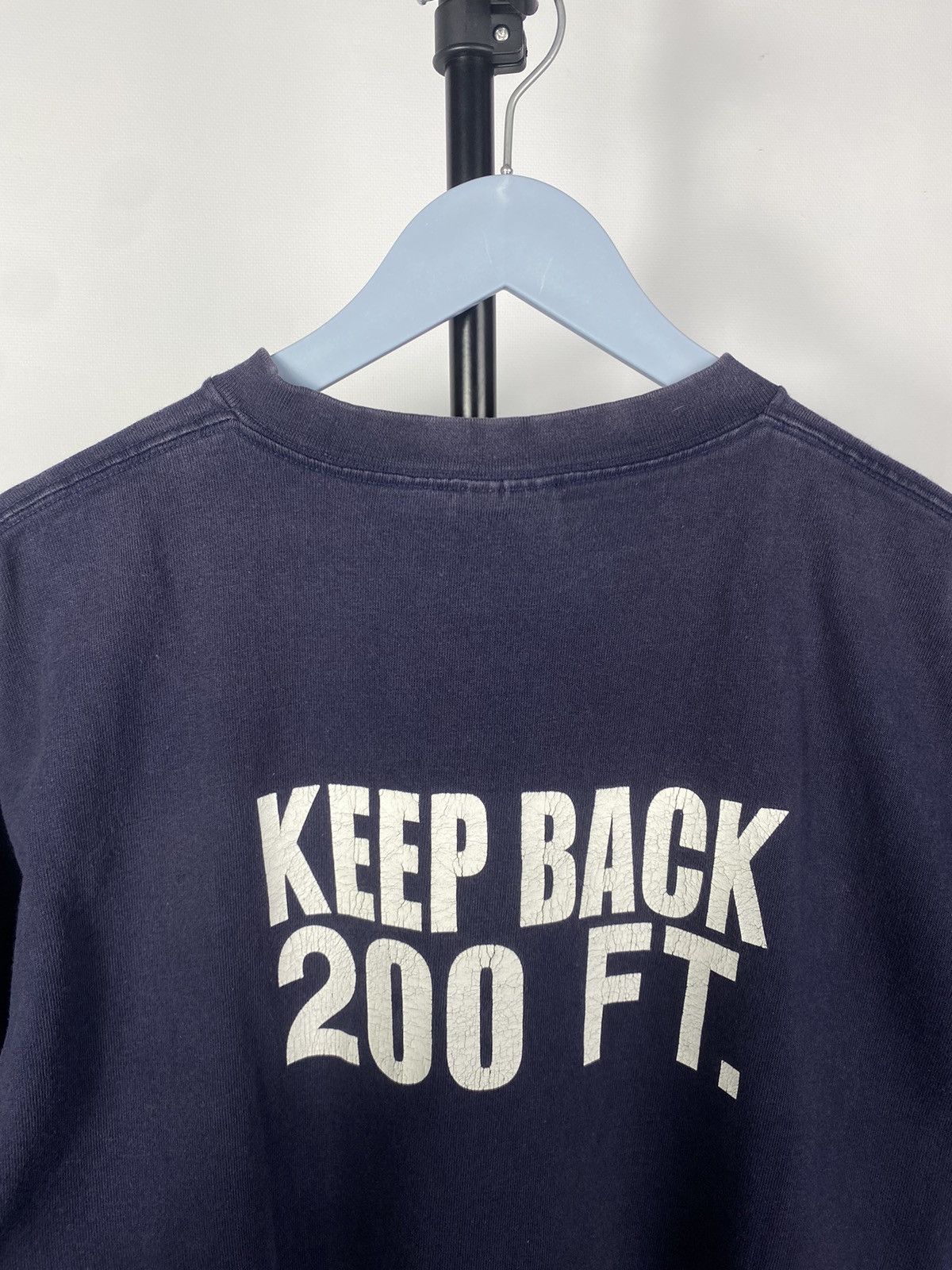 Lee × Vintage Vintage 90s Lee faded Fire New York KEEP BACK 200FT T shirt Size US L / EU 52-54 / 3 - 9 Thumbnail