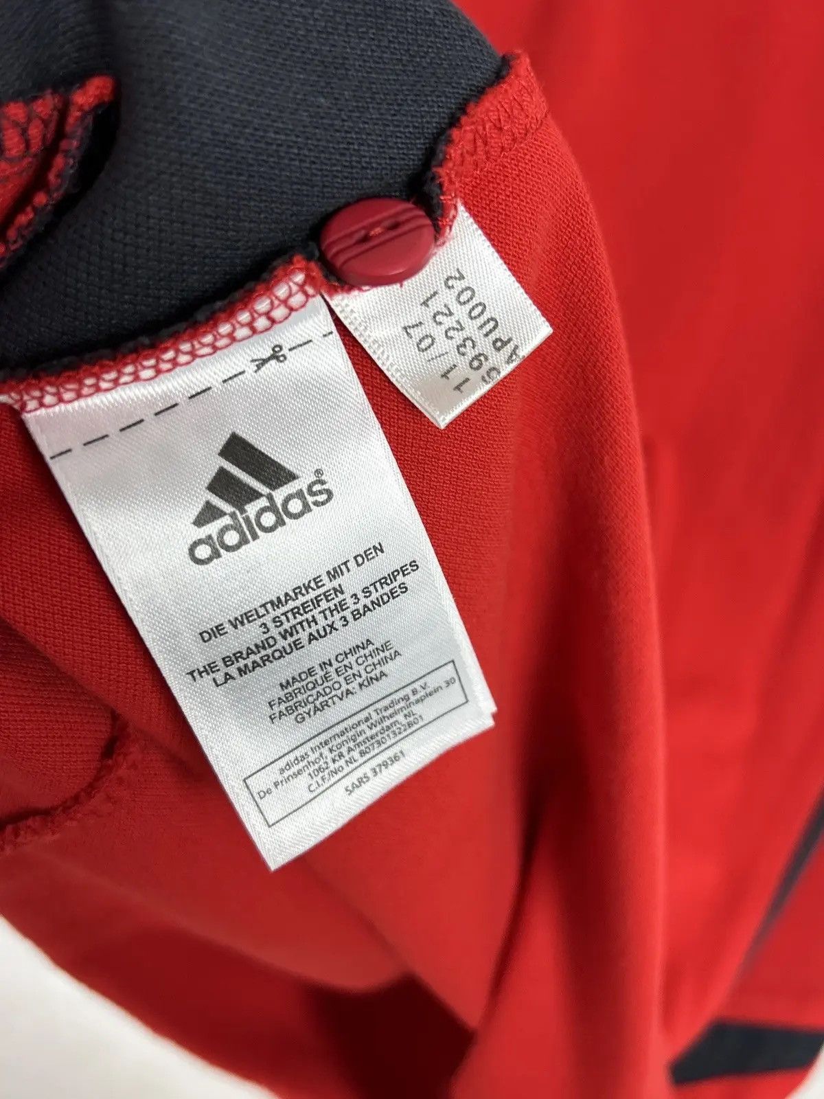 Adidas 00s Vintage Adidas Bayern Munchen 2007 Home Polo Shirt Size US S / EU 44-46 / 1 - 8 Thumbnail