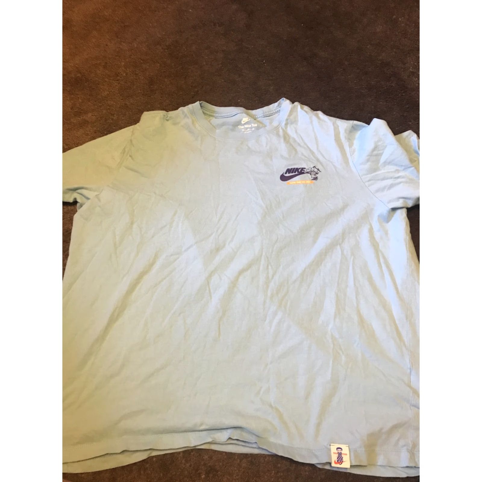 Nike Nike T-Shirt Men’s Aqua Blue 3xl Retro Put The Heat On Your Feet Size US XXL / EU 58 / 5 - 3 Thumbnail