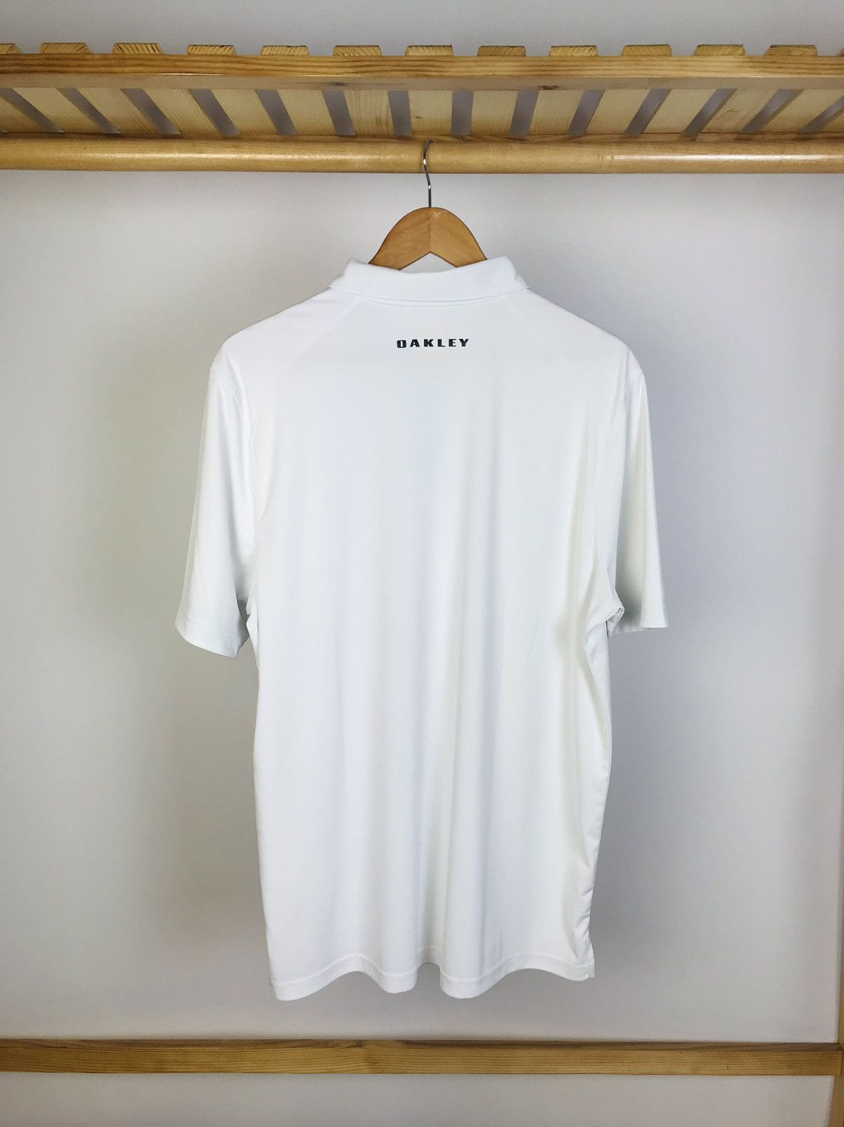Oakley × Vintage Vintage White Oakley Polo T-Shirt Top Size US XL / EU 56 / 4 - 2 Thumbnail