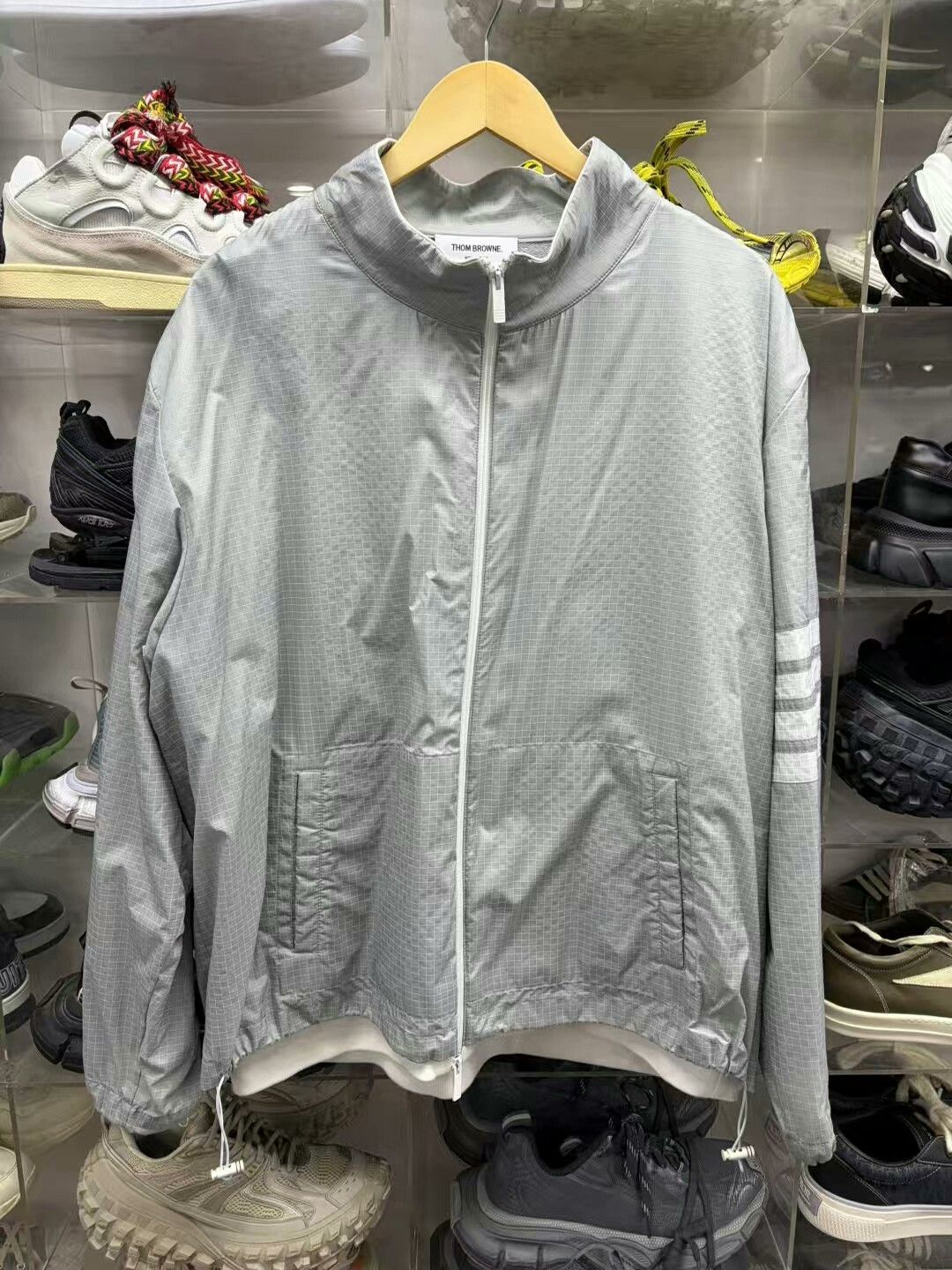 thom browne dual-layer jacket for men