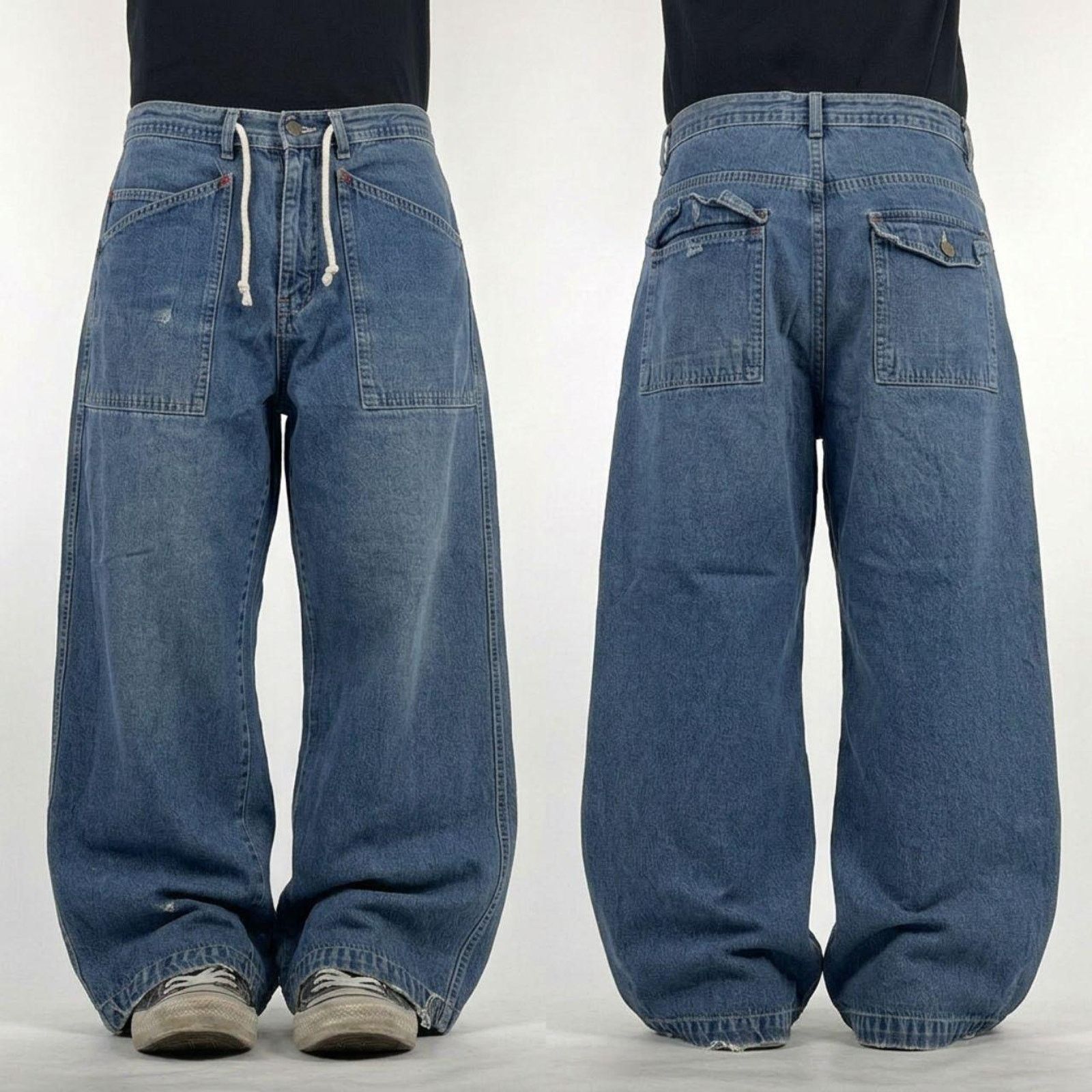 JNCO × Vintage VTG JNCO Jeans 85 Wide Leg Baggy 90s Y2K Skater