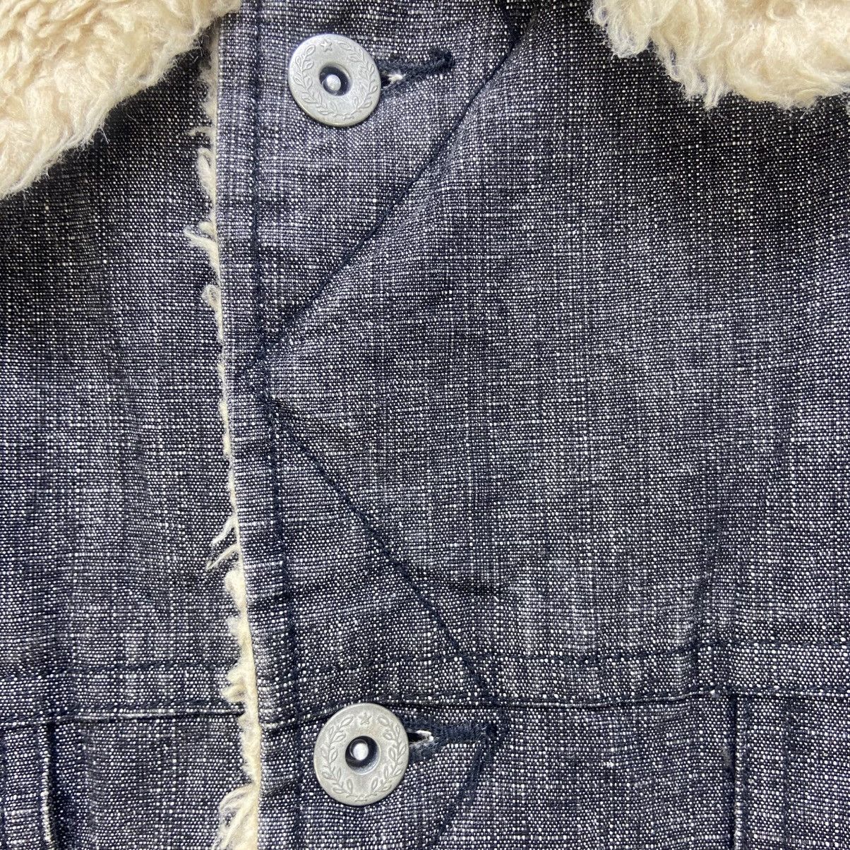 Japanese Brand Vintage Never Seen Thing Sherpa Trucker Denim Jacket Size US M / EU 48-50 / 2 - 11 Thumbnail