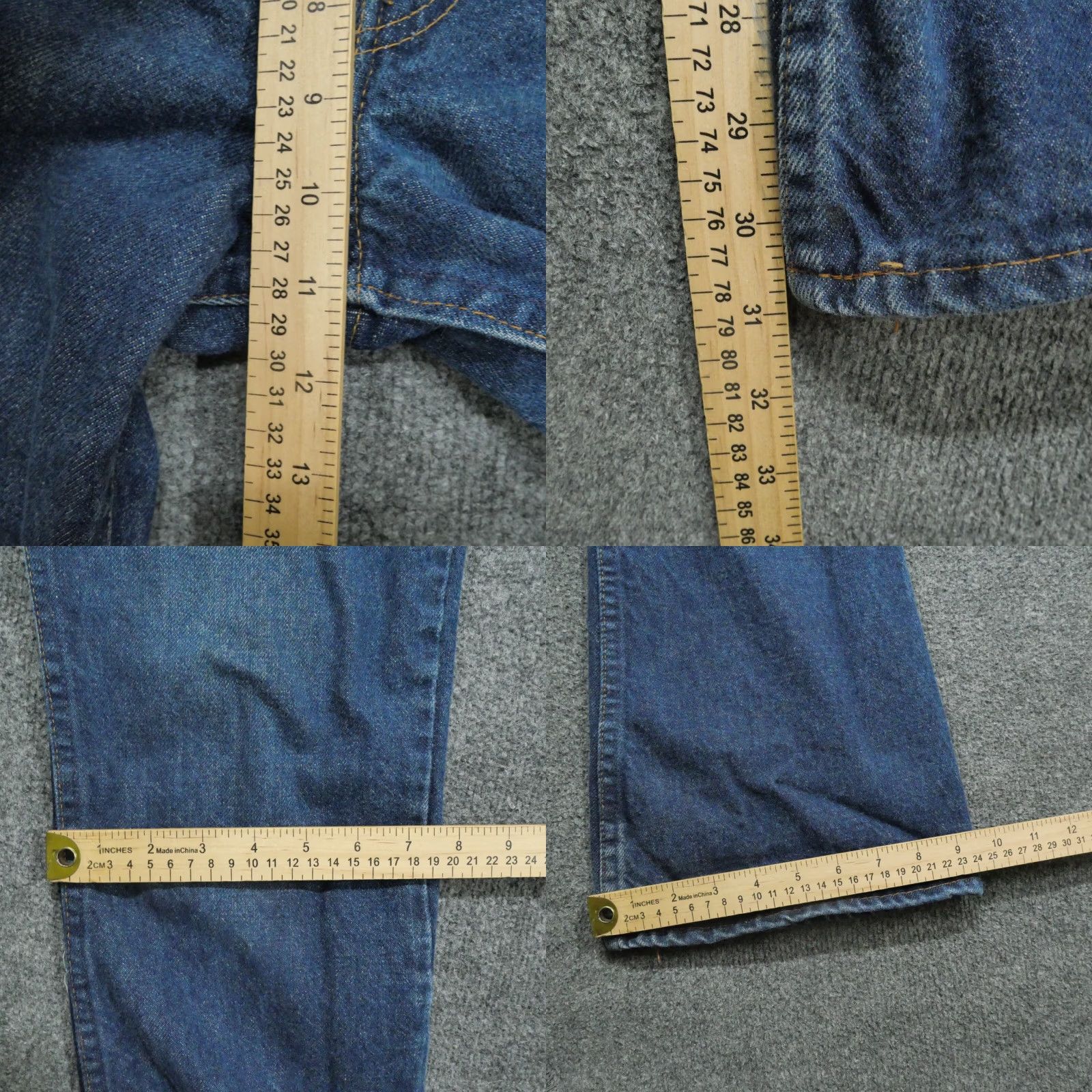 Levi's VINTAGE Levi's Jeans 32x32 Men Blue Denim Flared 70s Orange Tab 646 0217 Pockets Functional Size US 31 - 8 Thumbnail