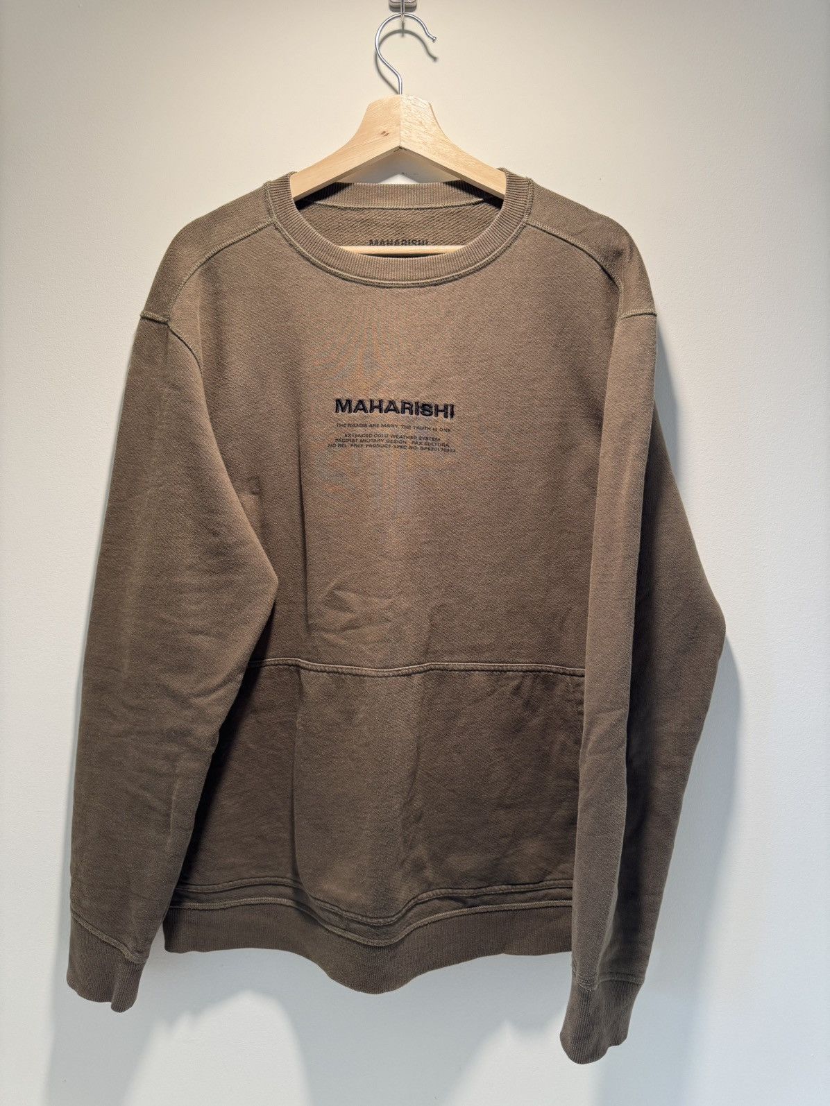 Maharishi embroidered logo sweatshirt