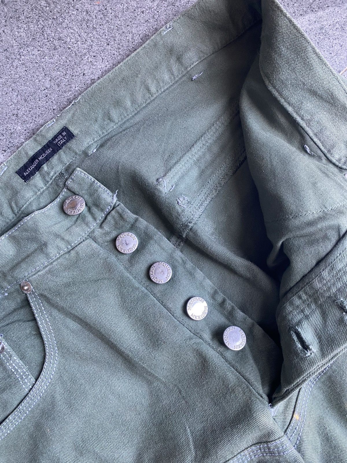 Alexander McQueen Alexander McQueen Green Twill Pants Size US 34 / EU 50 - 5 Thumbnail