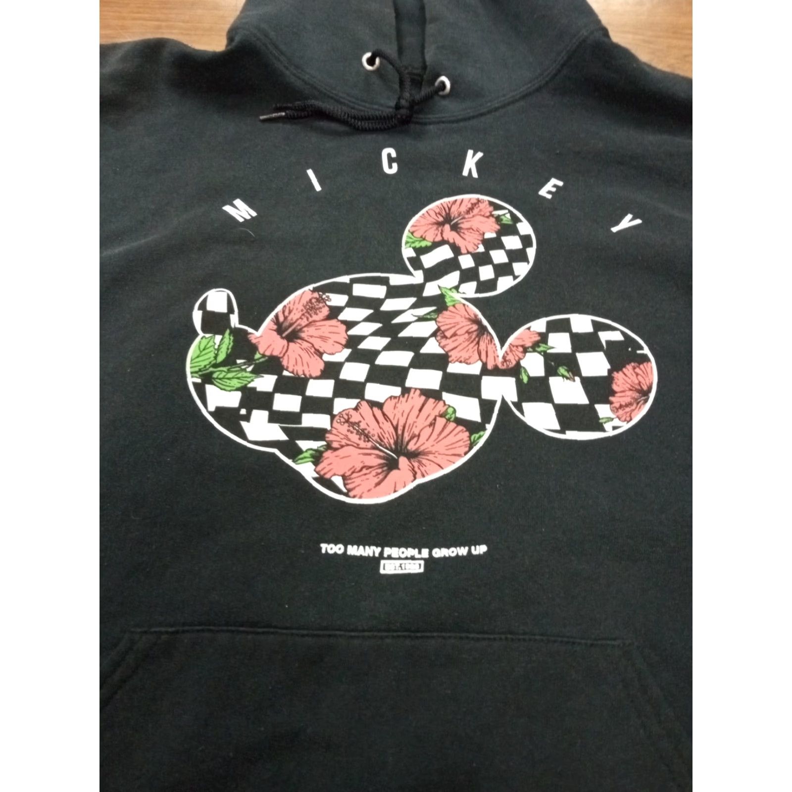 Disney NEFF Disney Mickey Hoodie Graphic Print Black Pullover Hooded Pocket Unisex Adults M Size US M / EU 48-50 / 2 - 2 Thumbnail