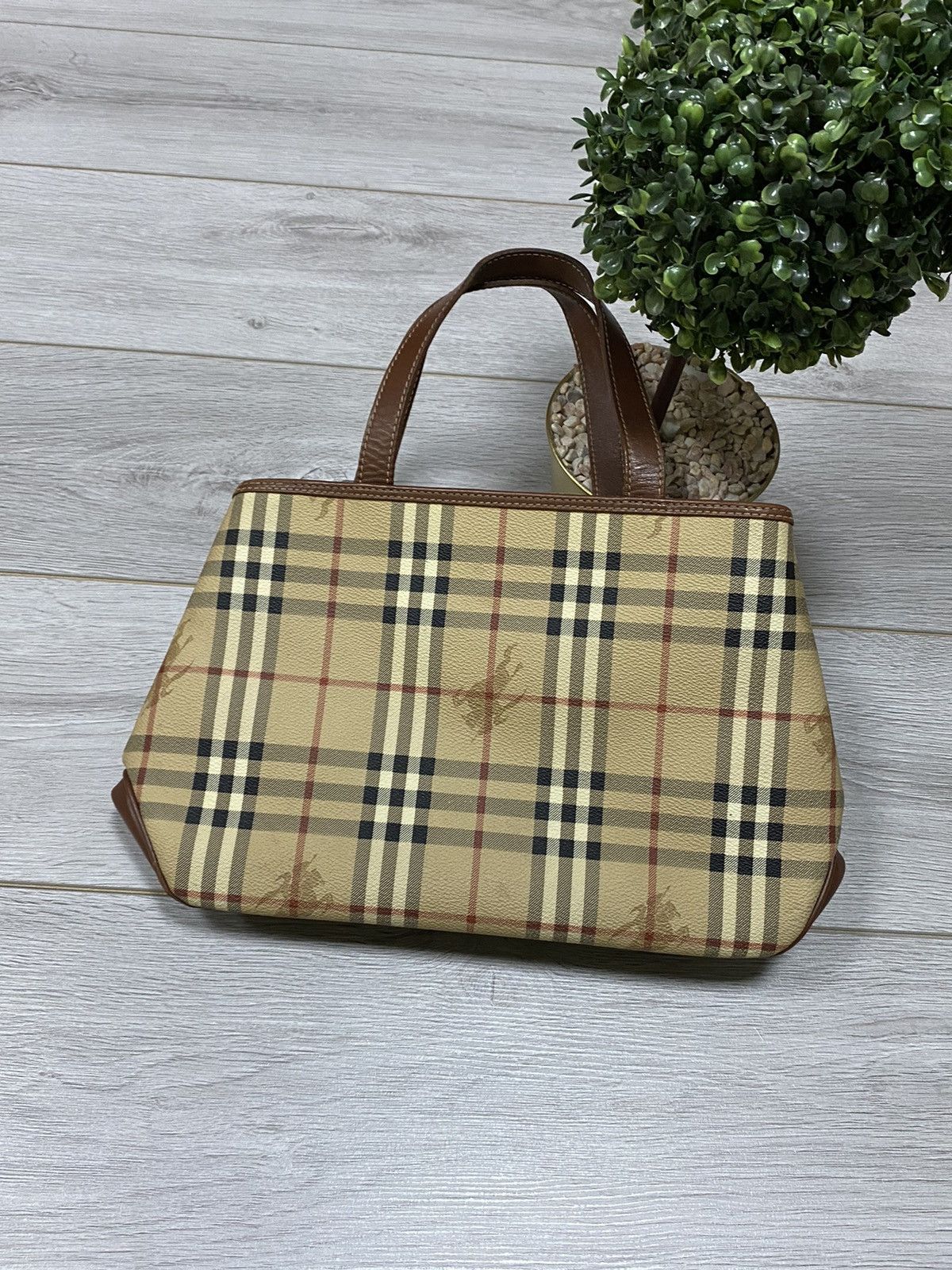 Burberry Burberry vintage nova check leather canvas bag Size ONE SIZE - 1 Thumbnail
