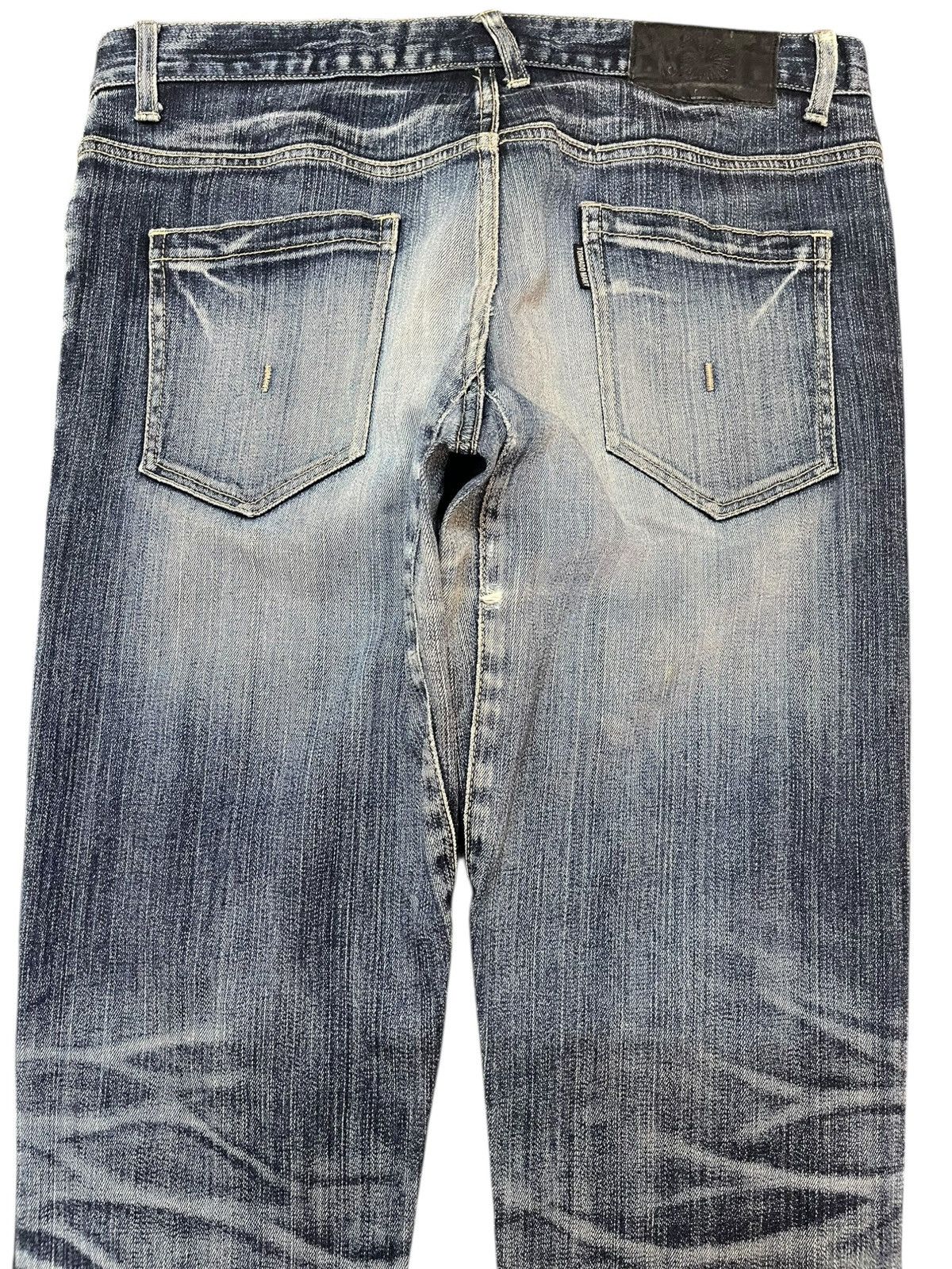 Le Grande Bleu (L.G.B.) × POST ARCHIVE FACTION (PAF) × Tornado Mart Vintage Tornado Mart Faded Distressed Denim Size US 32 / EU 48 - 6 Thumbnail