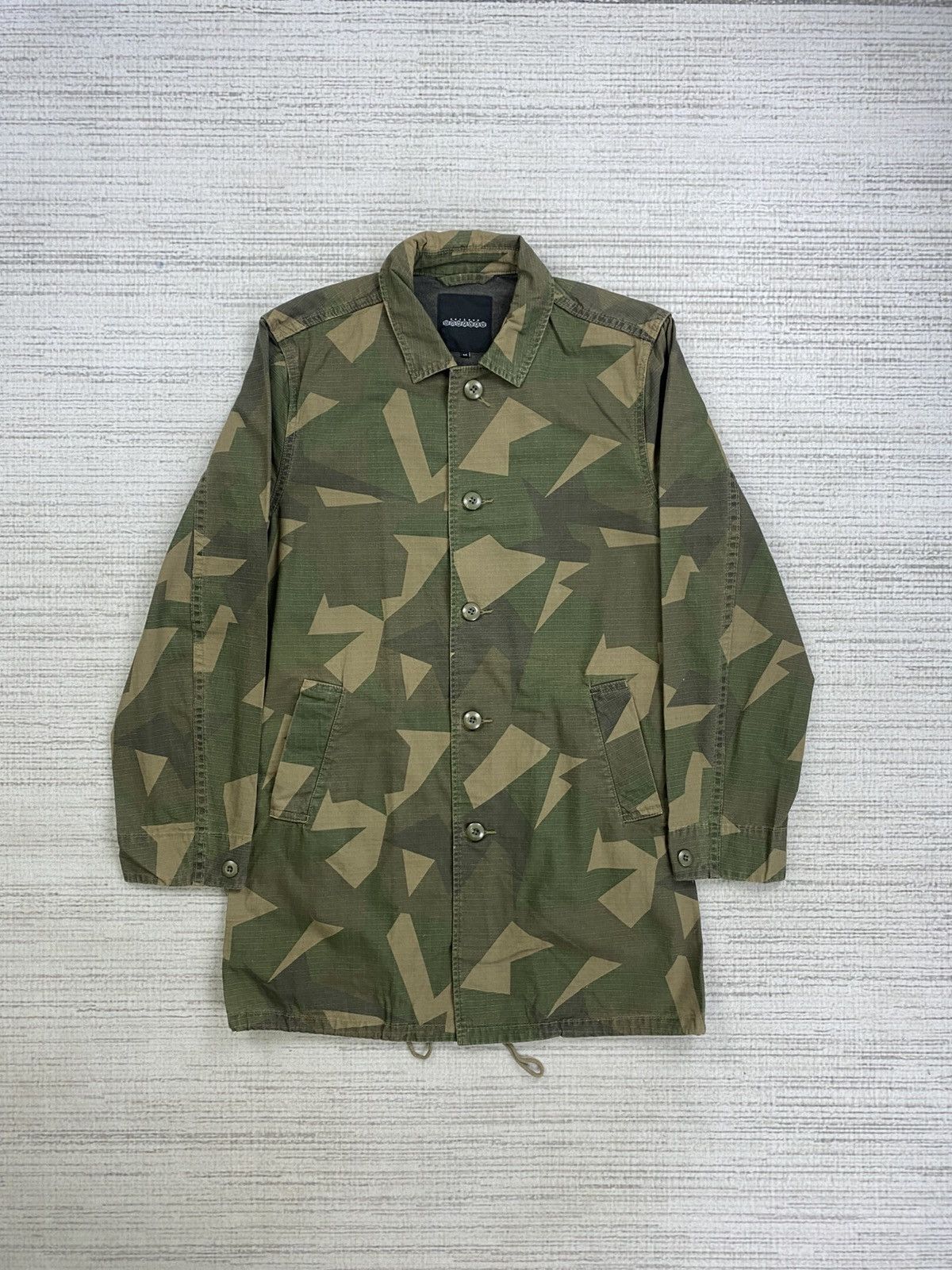 Japanese Brand × Vintage Vintage Rosebud Couples Worker Camo Army Field Style Jacket Size US M / EU 48-50 / 2 - 1 Thumbnail