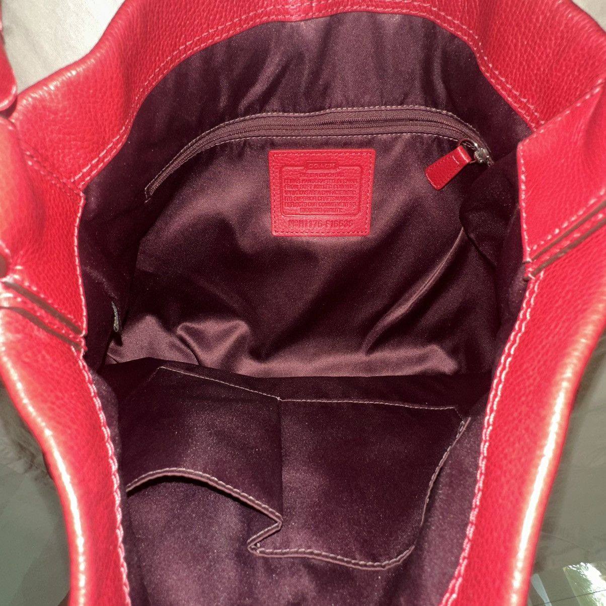 Coach COACH red leather purse/handbag Size ONE SIZE - 4 Thumbnail