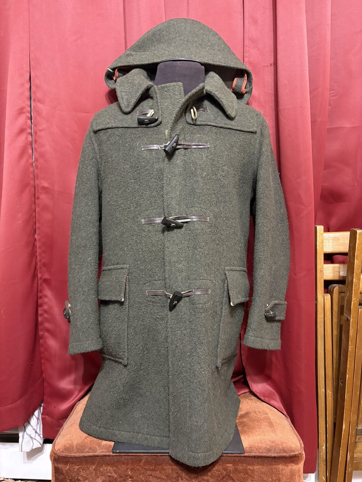 Sears Vintage Sears Duffle Coat 80’s Wool Preppy Chic Toggle Horn Size US M / EU 48-50 / 2 - 1 Thumbnail