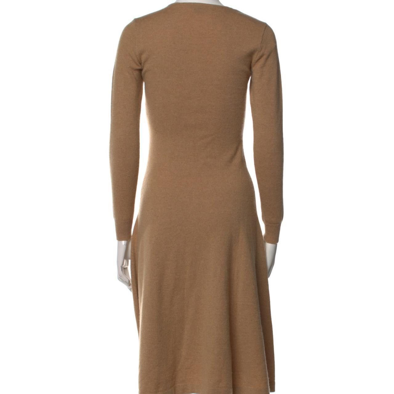 Ralph Lauren Women's Ralph Lauren 100% Cashmere Leather Patch Midi Dress Size S / US 4 / IT 40 - 5 Thumbnail