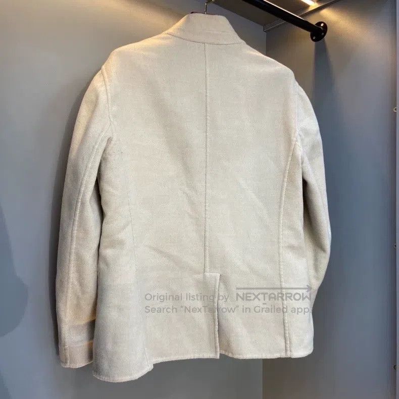 Brunello Cucinelli Brunello Cucinelli Double-faced Zhongshan Suit, Beige Brow Size 50L - 2 Thumbnail