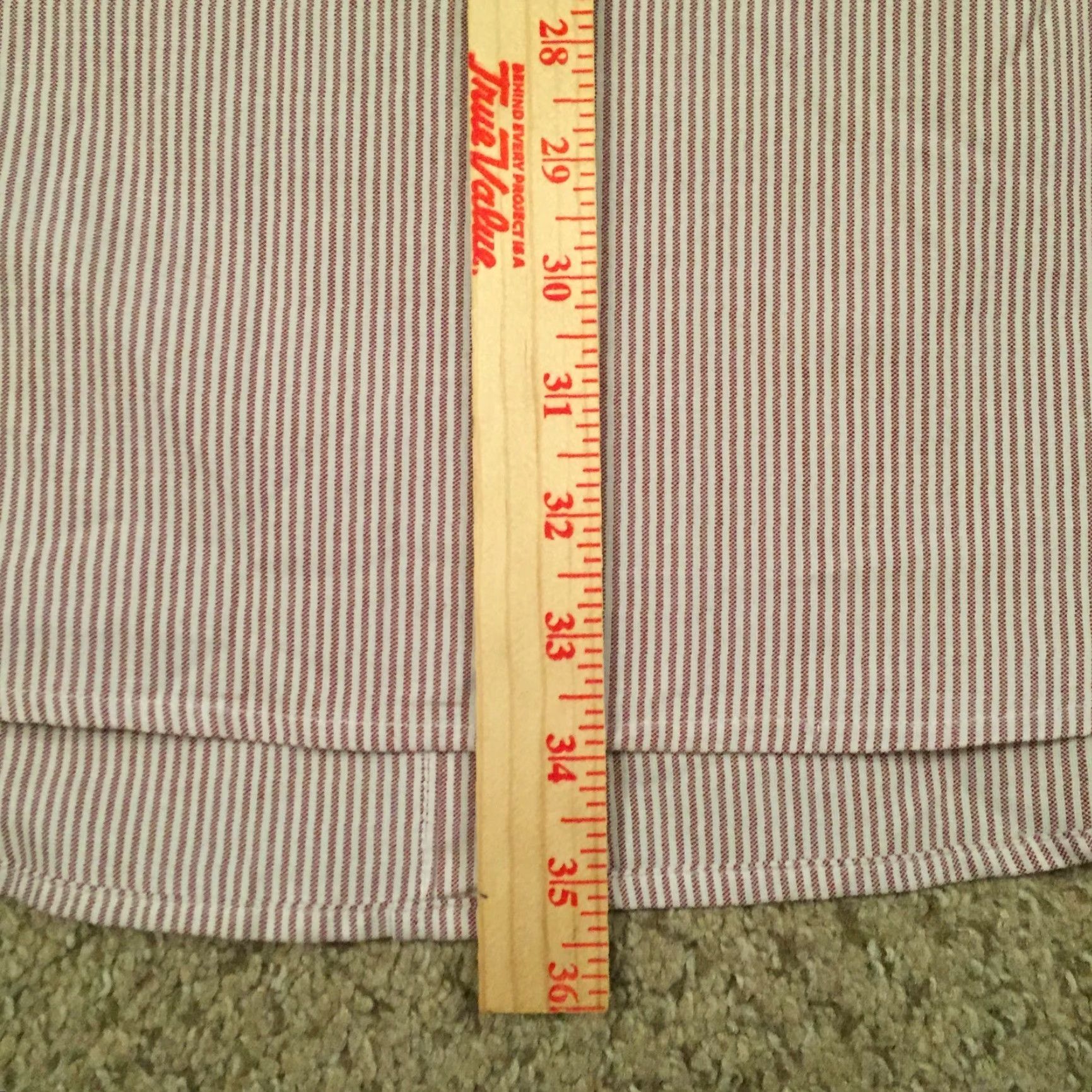 Architect Architect Shirt Mens 2X Red Striped Long Sleeve Button Up New Size US XXL / EU 58 / 5 - 7 Thumbnail