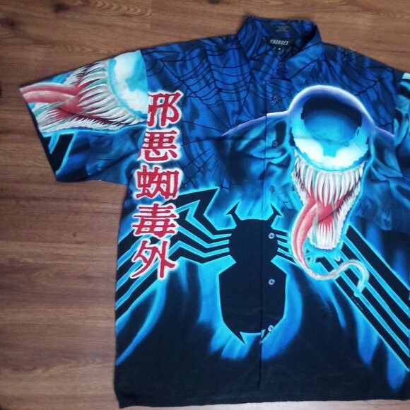 Changes Vintage Y2K Changes Marvel Venom Button Shirt Size US M / EU 48-50 / 2 - 3 Thumbnail