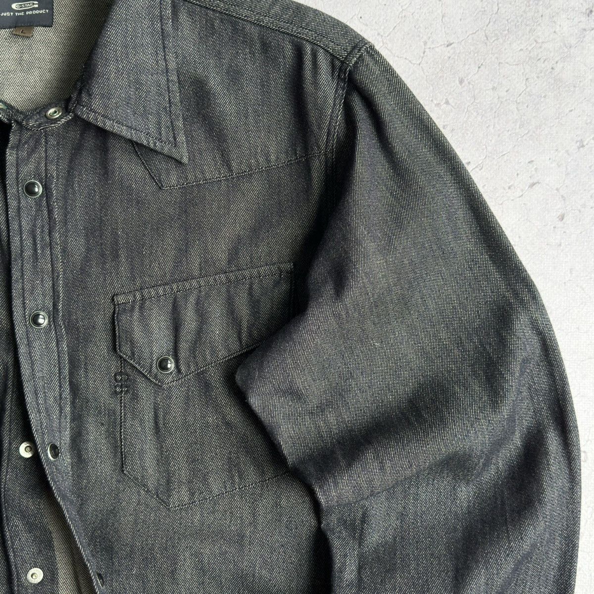 G-Star Vintage G-Star Raw Denim Western Snap Button Shirt Size US L / EU 52-54 / 3 - 9 Thumbnail
