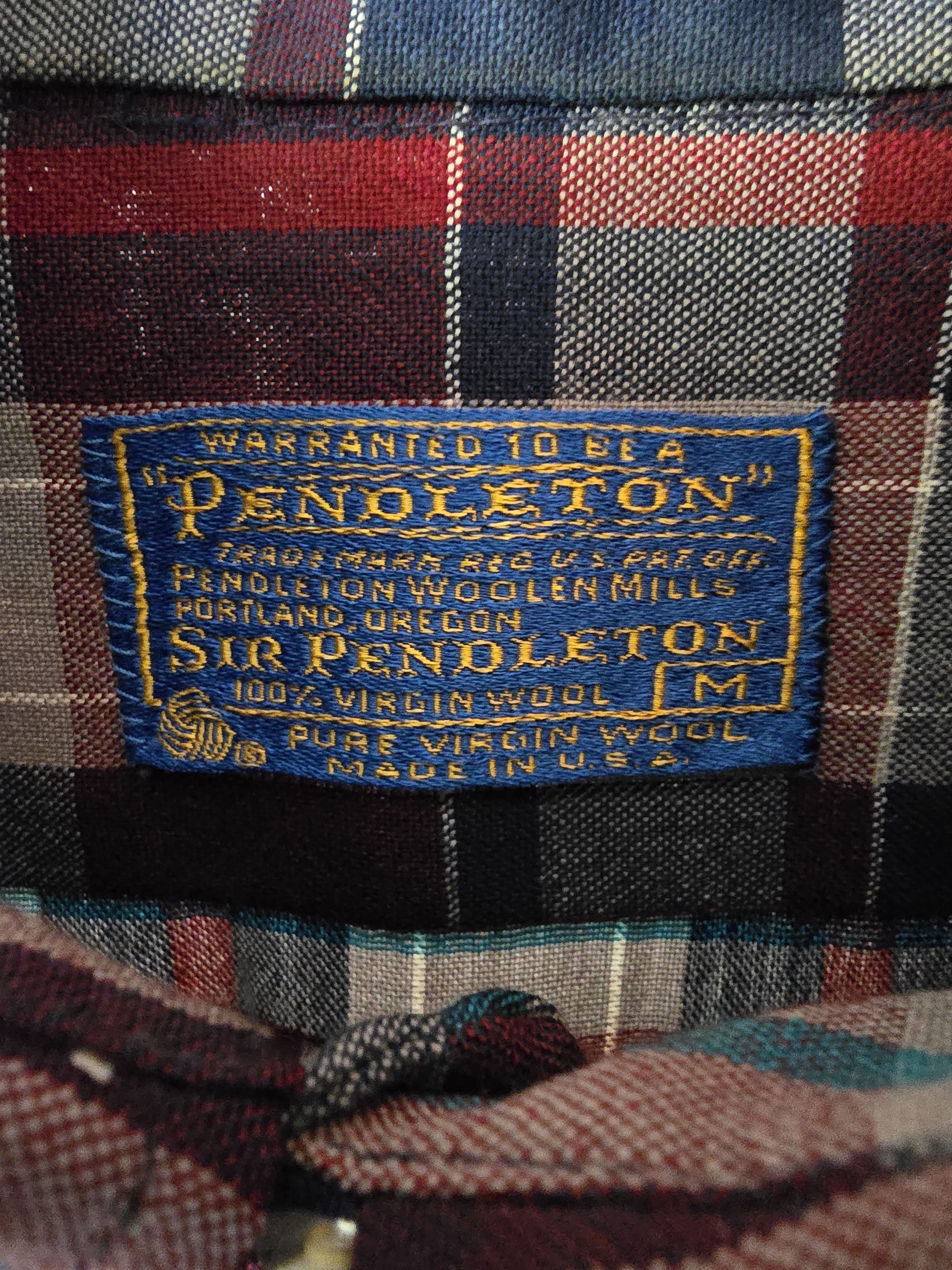Pendleton Virgin Wool Button-Down Plaid Shirt Men's Size US M / EU 48-50 / 2 - 3 Thumbnail