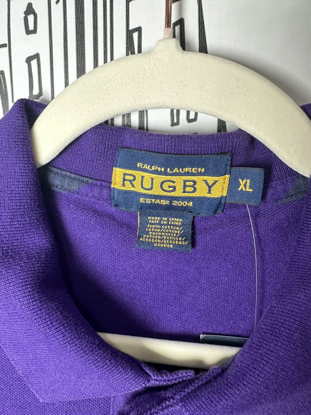 Rugby Ralph Lauren Rugby Ralph Lauren Skull & Bones Polo Purple XL Size US XL / EU 56 / 4 - 5 Thumbnail