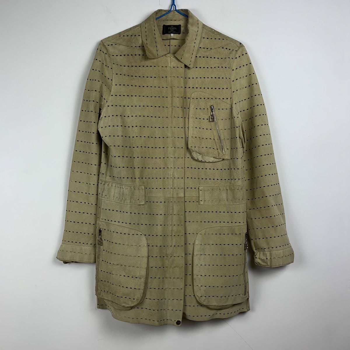 Fendi × Vintage Rare ‼️ Vintage Fendi See Through Leather Jacket Size S / US 4 / IT 40 - 2 Thumbnail