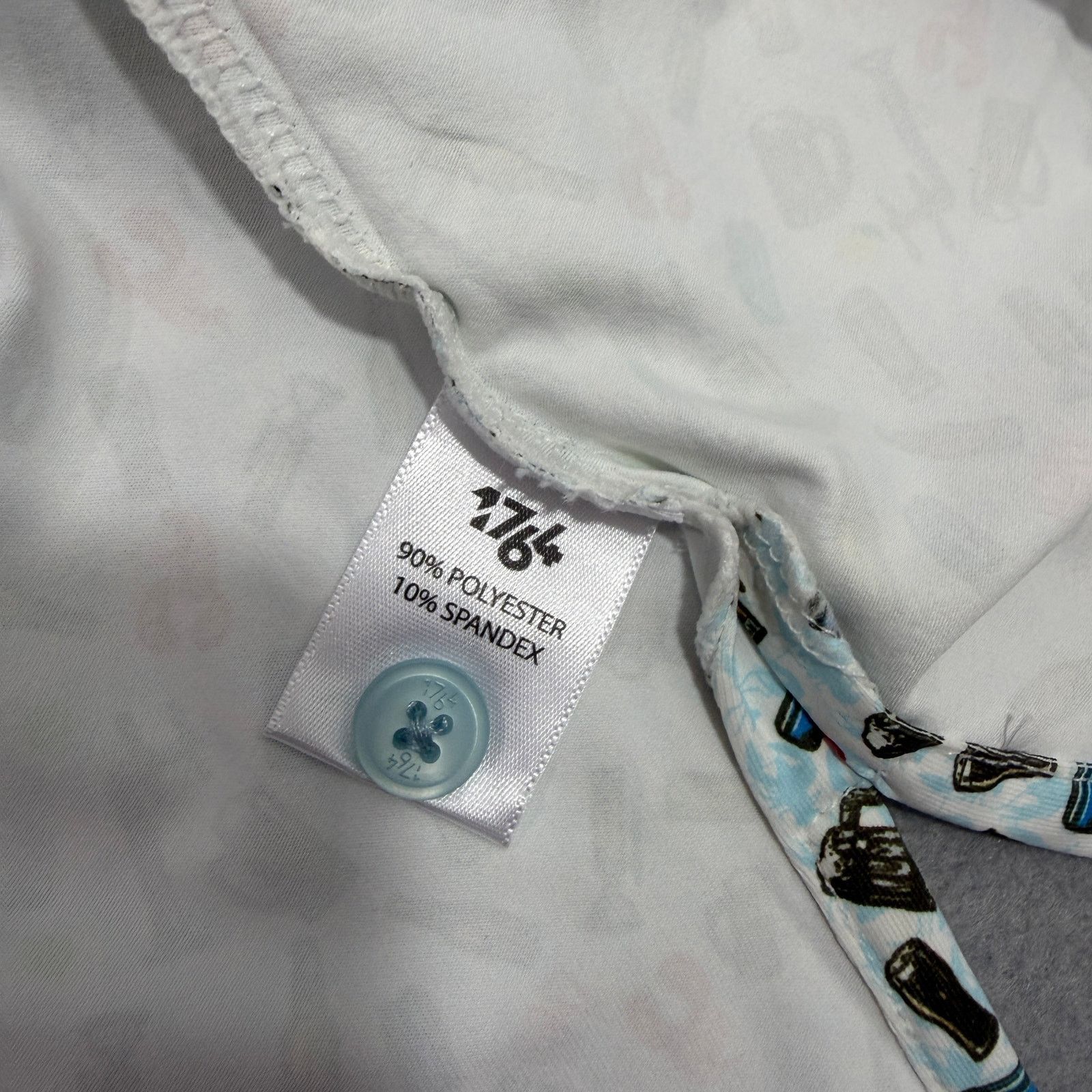 Vintage 1764 Polo Shirt Extra Large Blue Lobster Beer All Over Print Size US XL / EU 56 / 4 - 7 Thumbnail