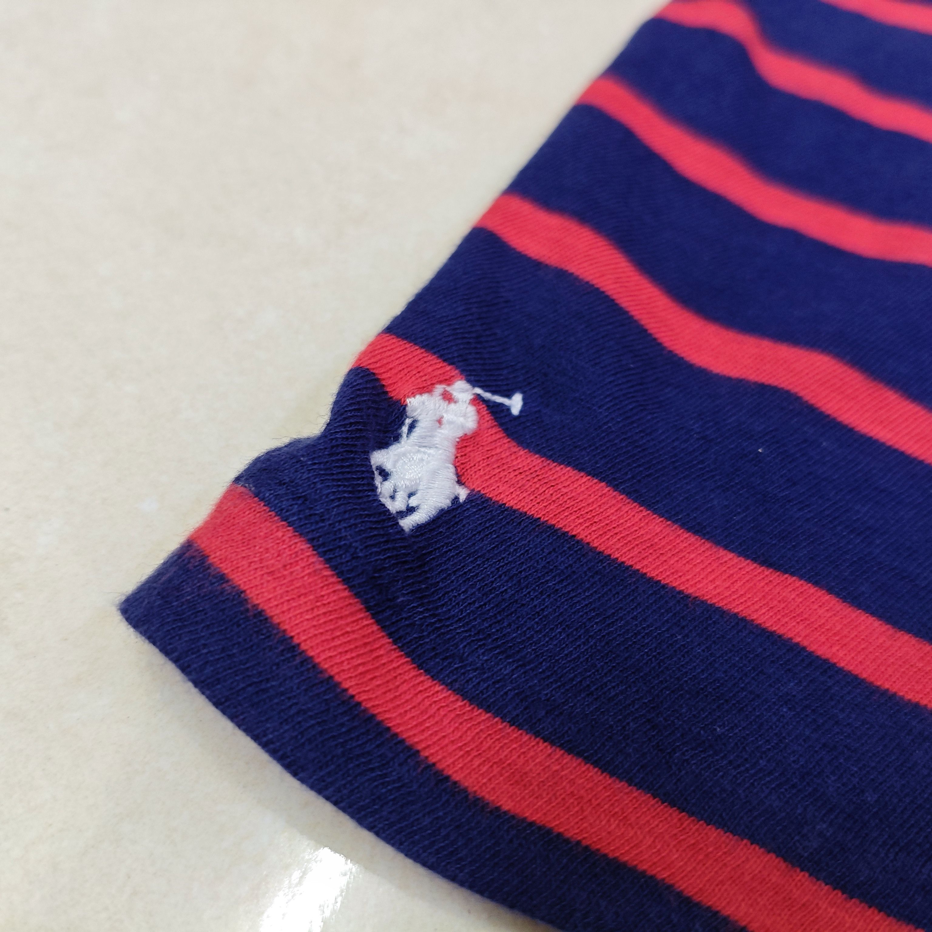 Polo Ralph Lauren POLO RALPH LAUREN Navy Red White Striped Slim Fit Tee Size US M / EU 48-50 / 2 - 4 Thumbnail