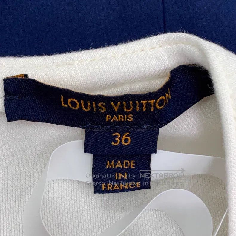 Other Louis Vuitton Logo buttoned blue and white color-block woo Size XS / US 0-2 / IT 36-38 - 6 Thumbnail