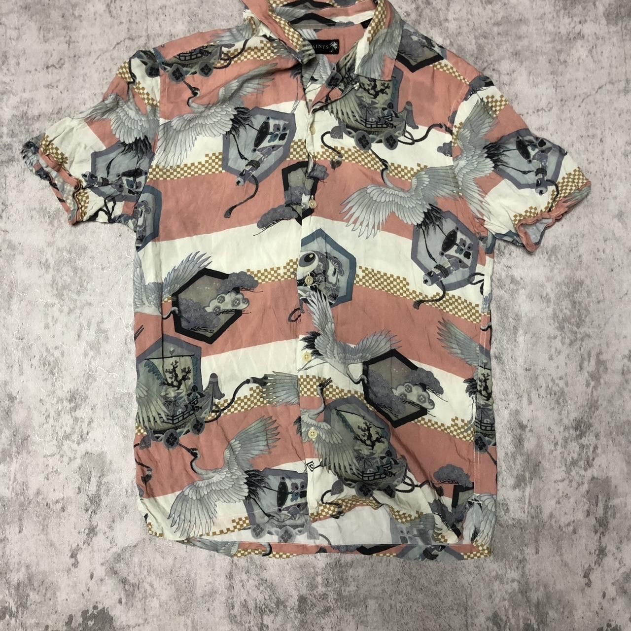 Other AllSaints pink and white bird shirt Size US S / EU 44-46 / 1 - 1 Thumbnail