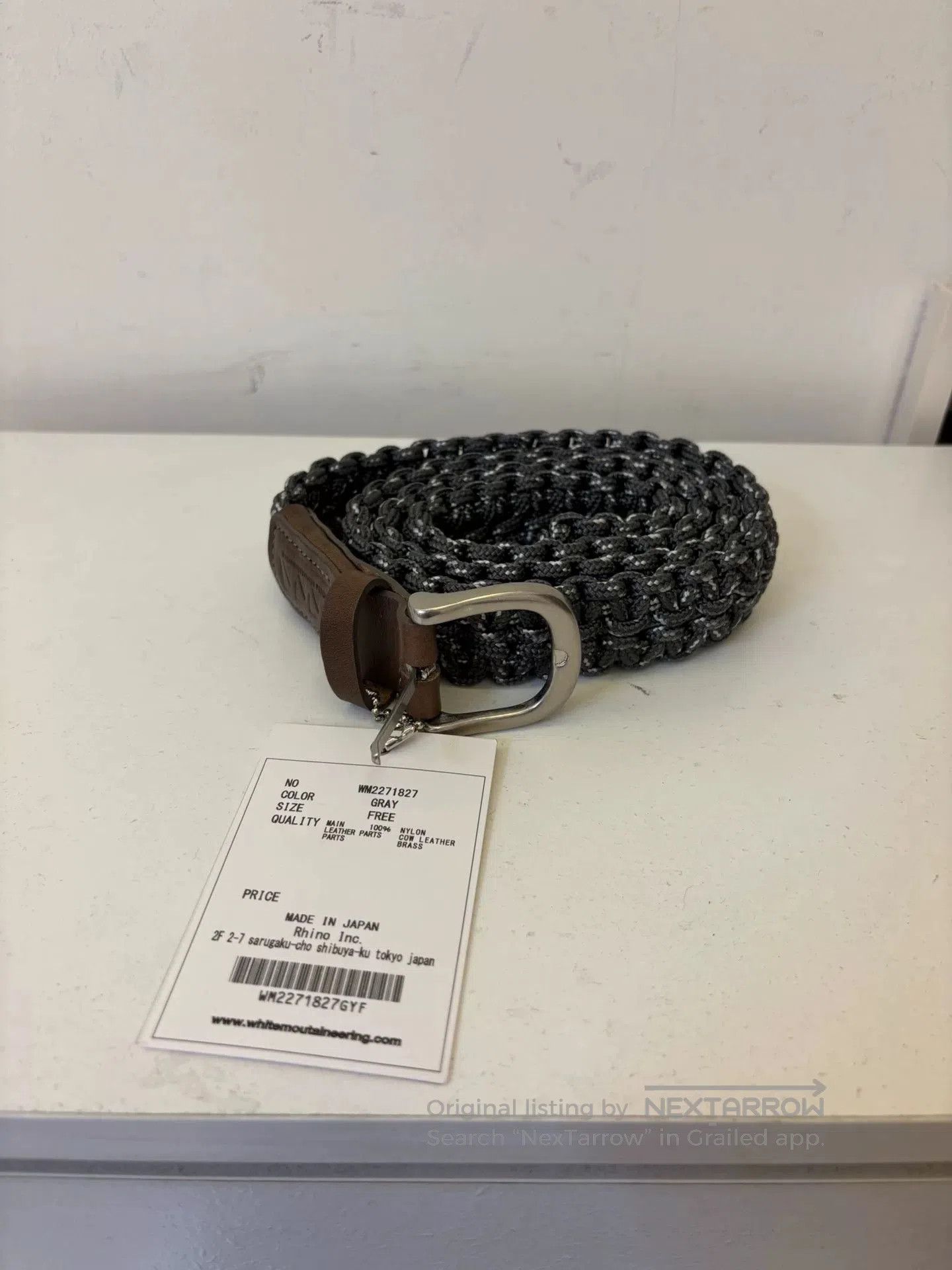 White Mountaineering White Mountaineering Spliced Belt. Size ONE SIZE - 1 Thumbnail