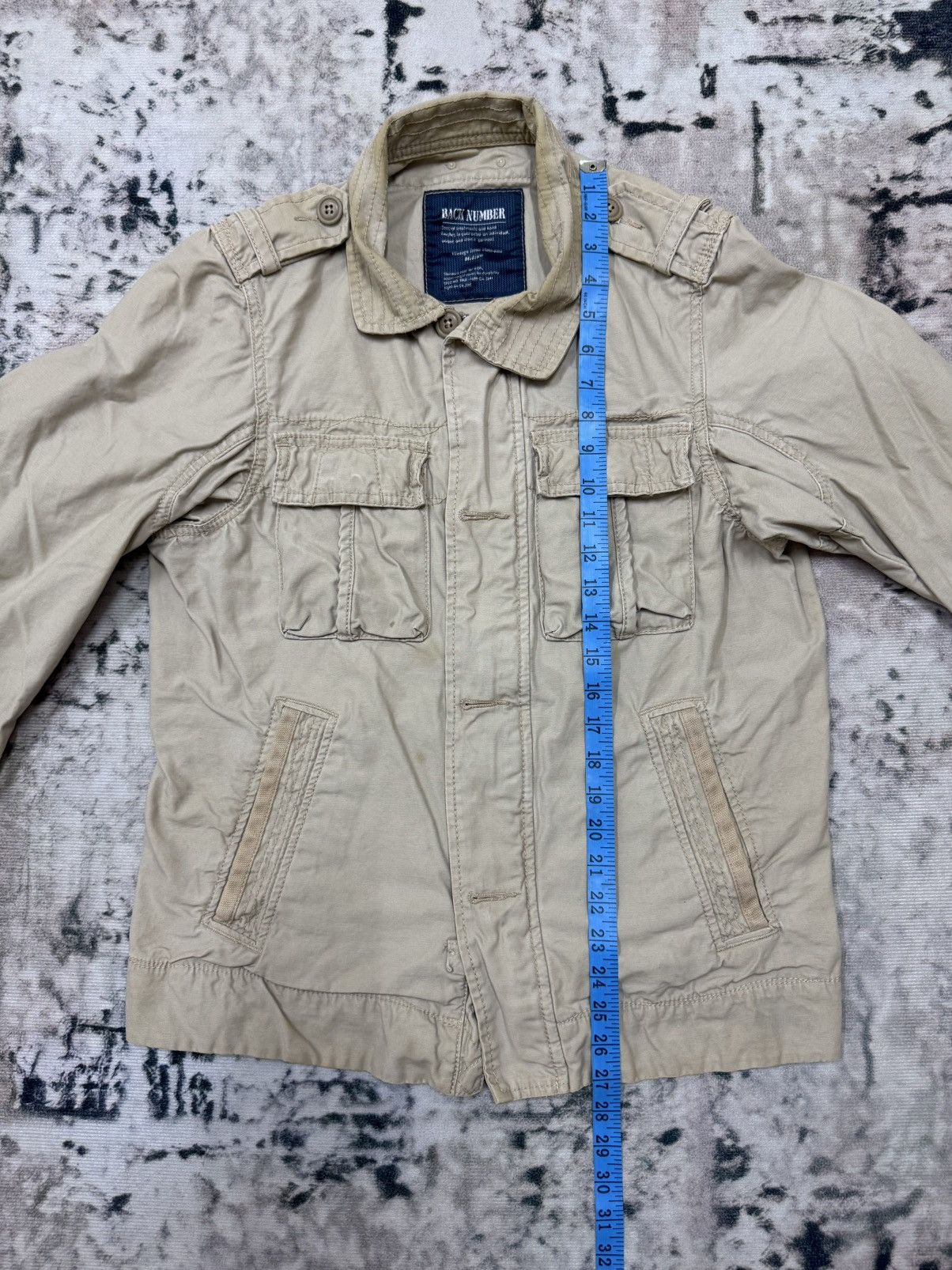 Japanese Brand Back Number Ultility Miltary Field Khakis Jacket Size US S / EU 44-46 / 1 - 15 Thumbnail
