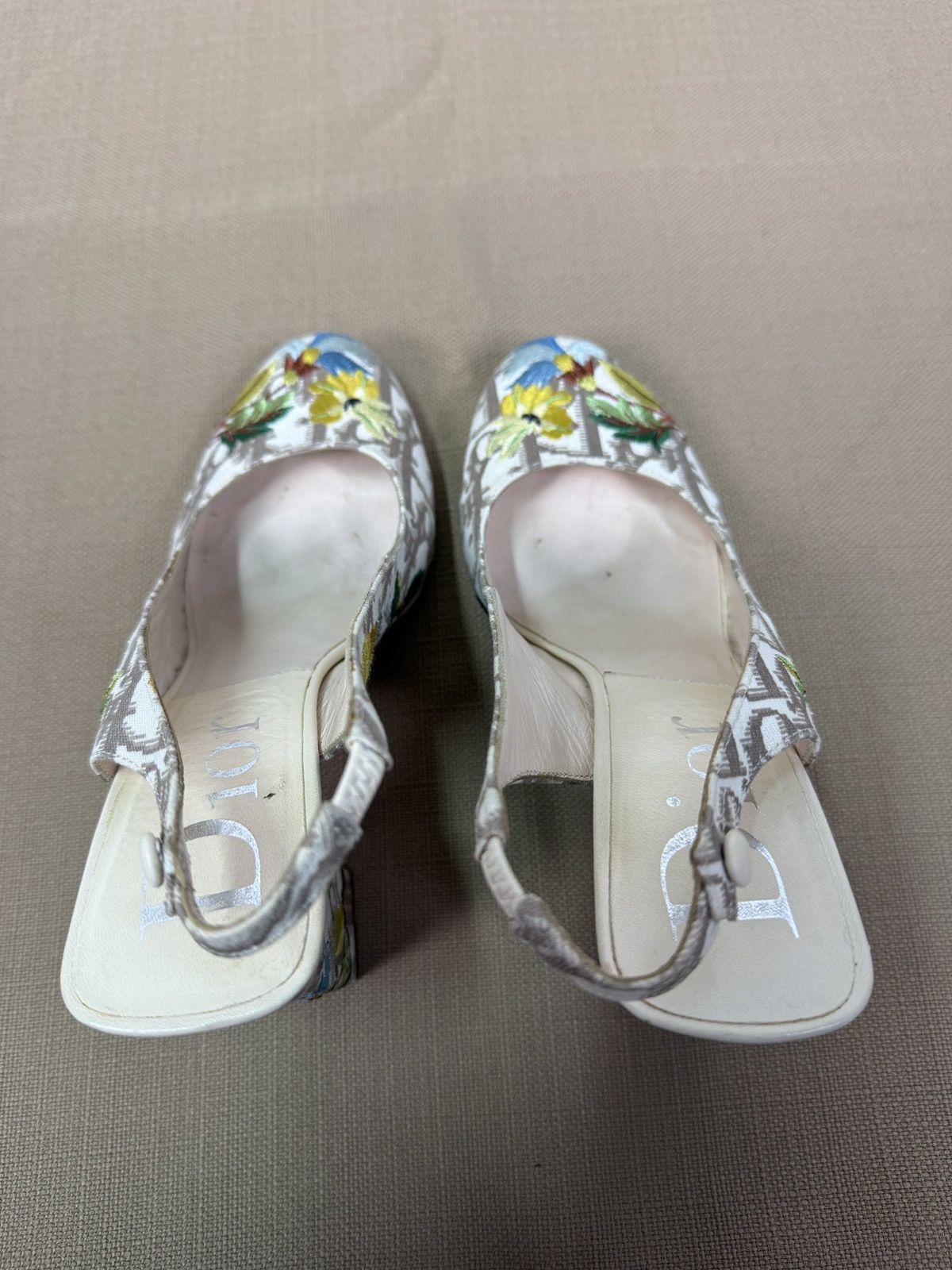Dior Christian Dior Vintage Floral Logo High Heeled Shoes Size US 5.5 / IT 35.5 - 6 Thumbnail