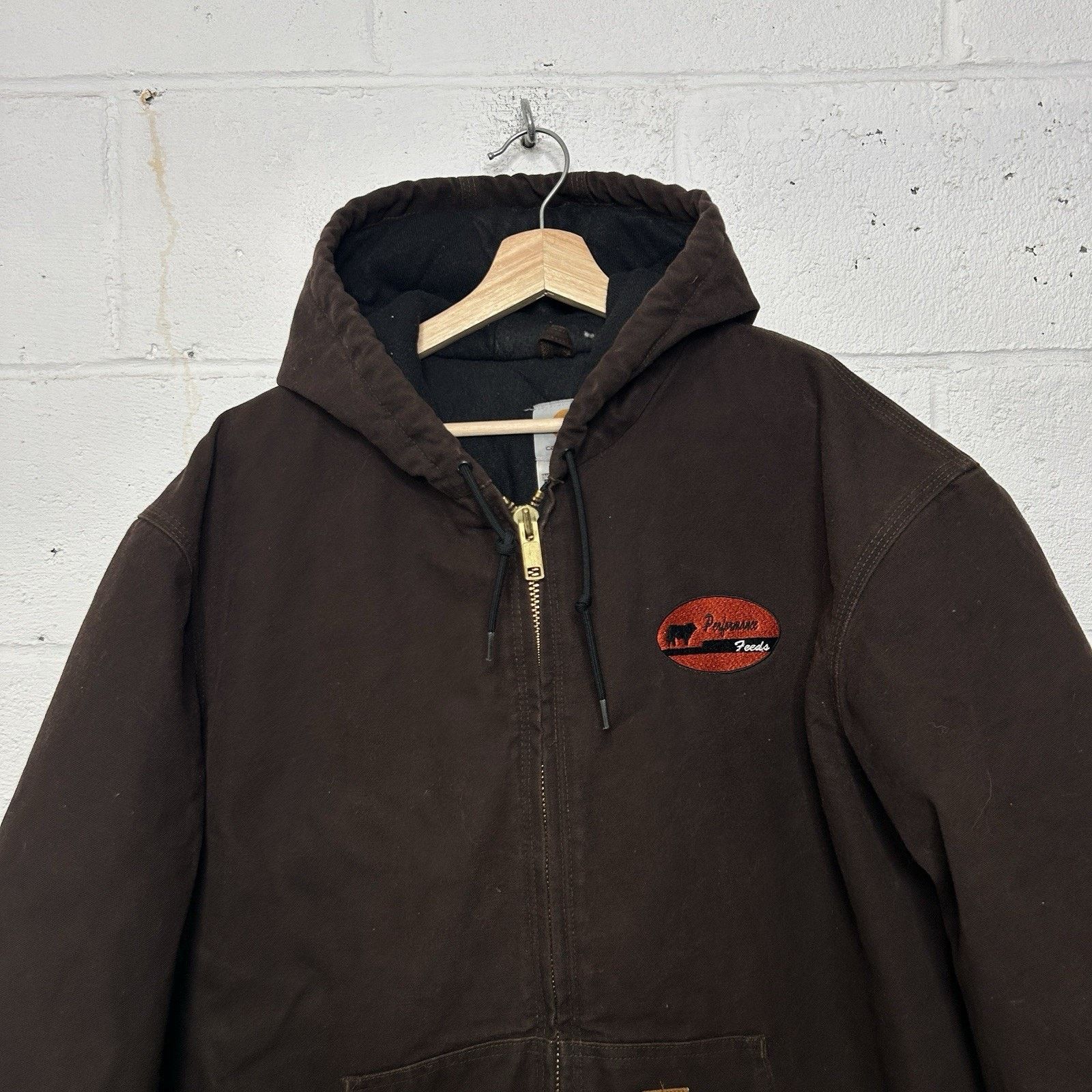 Carhartt Vintage Carhartt Hooded Active Jacket “Dark Brown” J130 DKB Size US XL / EU 56 / 4 - 3 Thumbnail