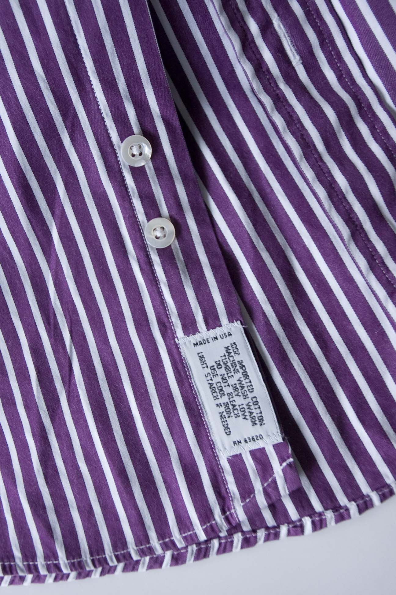 Bullock & Jones Bullock & Jones Shirt Purple /White Size XL Made in USA Size US XL / EU 56 / 4 - 5 Thumbnail