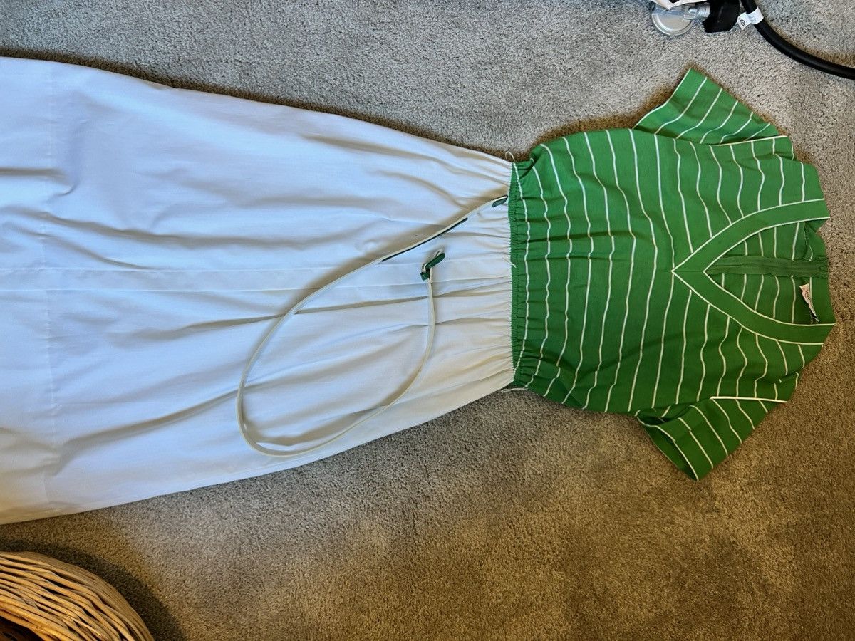 image of Vintage Preppy Kelly Green And White, Women's (Size Small)