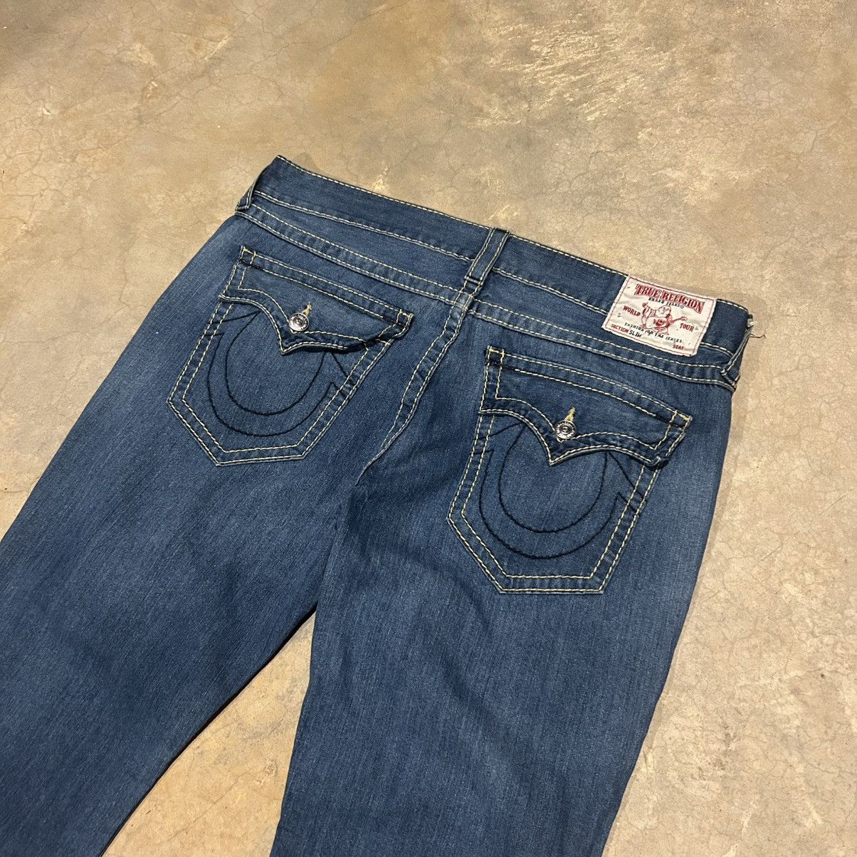 True Religion Vintage Y2K True Religion Logo Flap Pocket Baggy Jeans Cyber Size US 40 / EU 56 - 3 Thumbnail