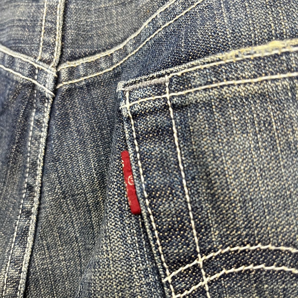 Levi's × Vintage Flared Levis 517 Distressed Denim Faded Blue Size US 33 - 14 Thumbnail