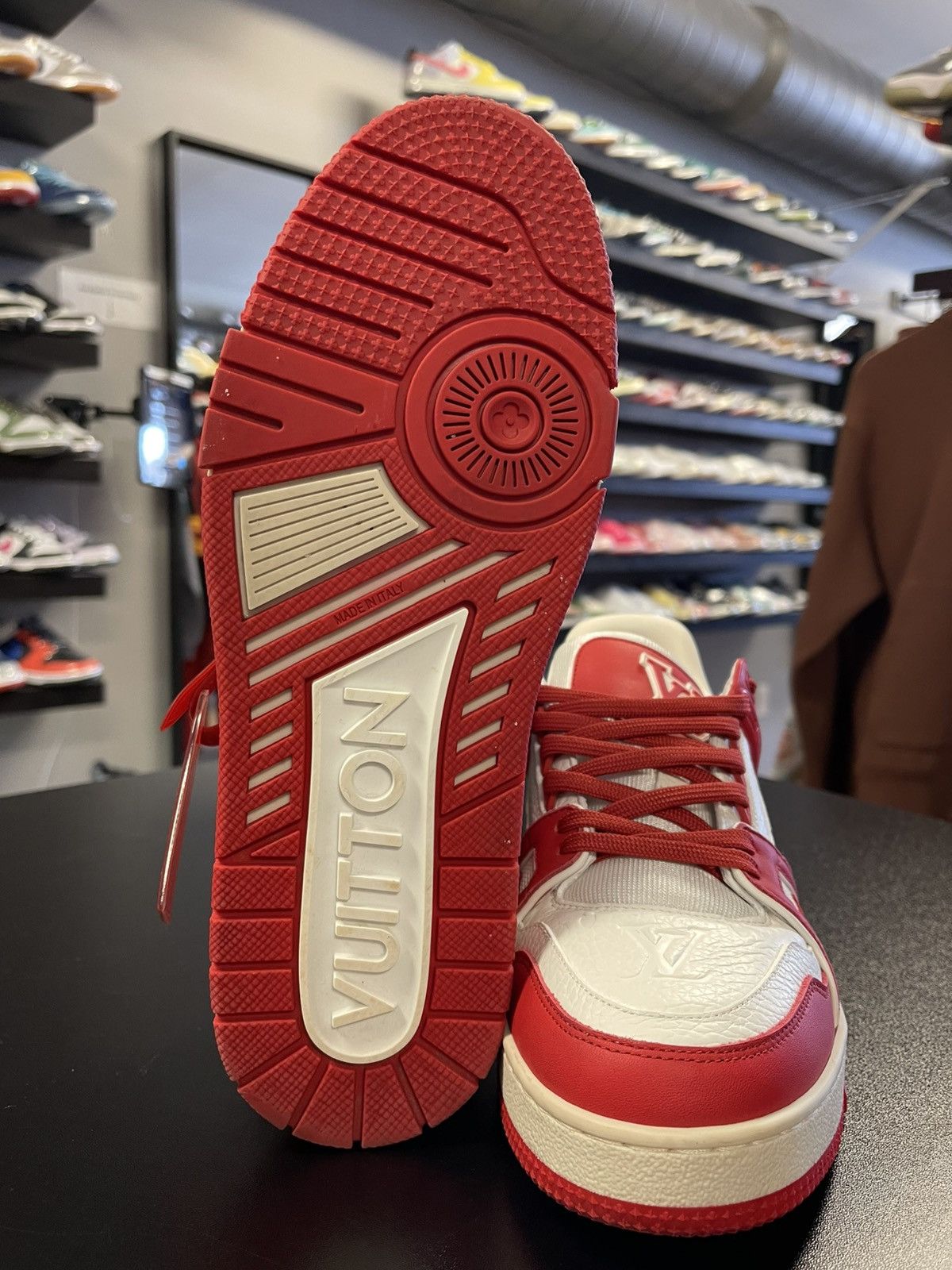 Louis Vuitton Size 5.5LV/6.5US - Product (RED) x Louis Vuitton Trainer Red Size US 6.5 / EU 39-40 - 13 Thumbnail