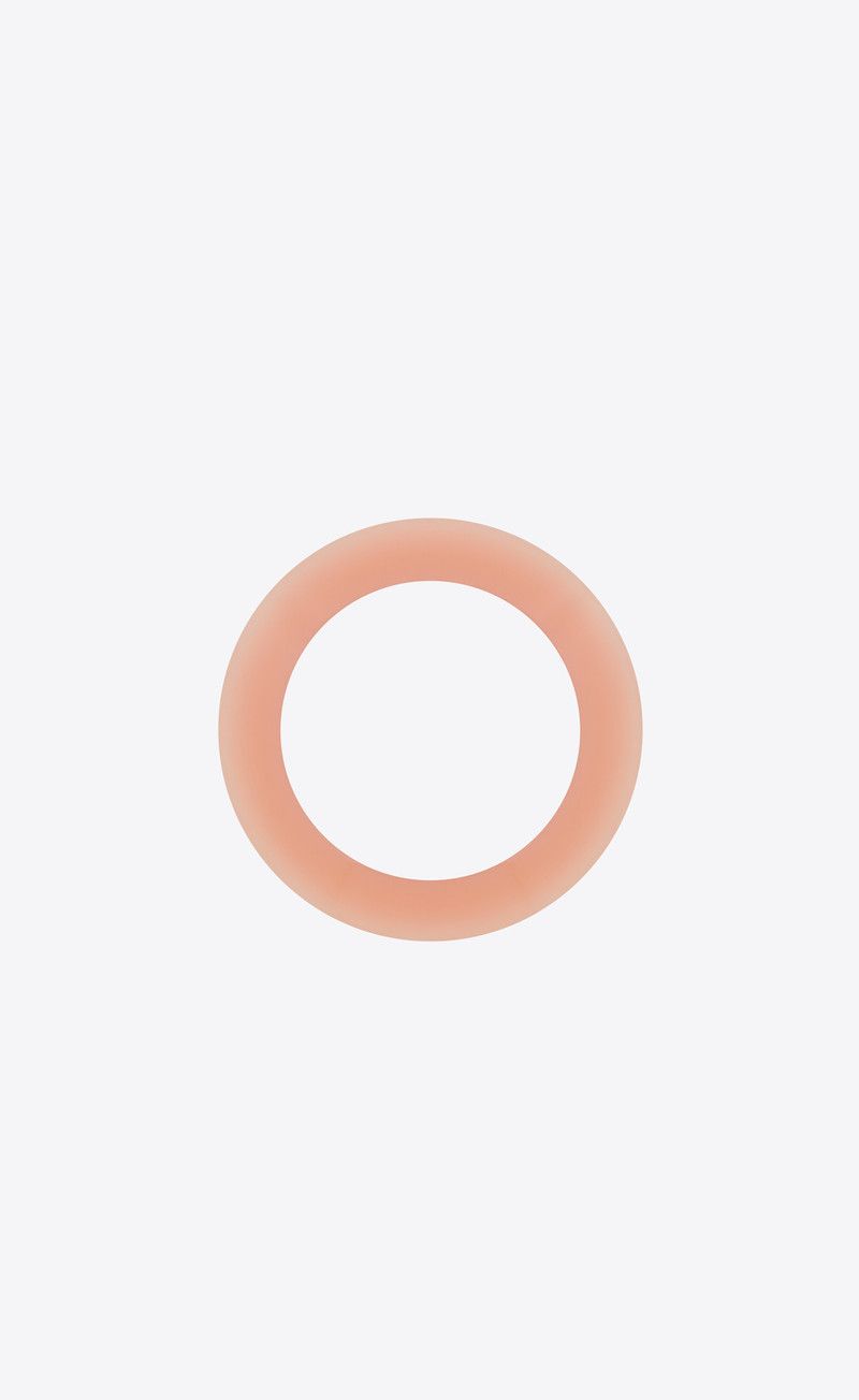 Saint Laurent Paris o1bcso1str0226 Size:L/Bangle In Resin in Milky Pink Size ONE SIZE - 2 Thumbnail
