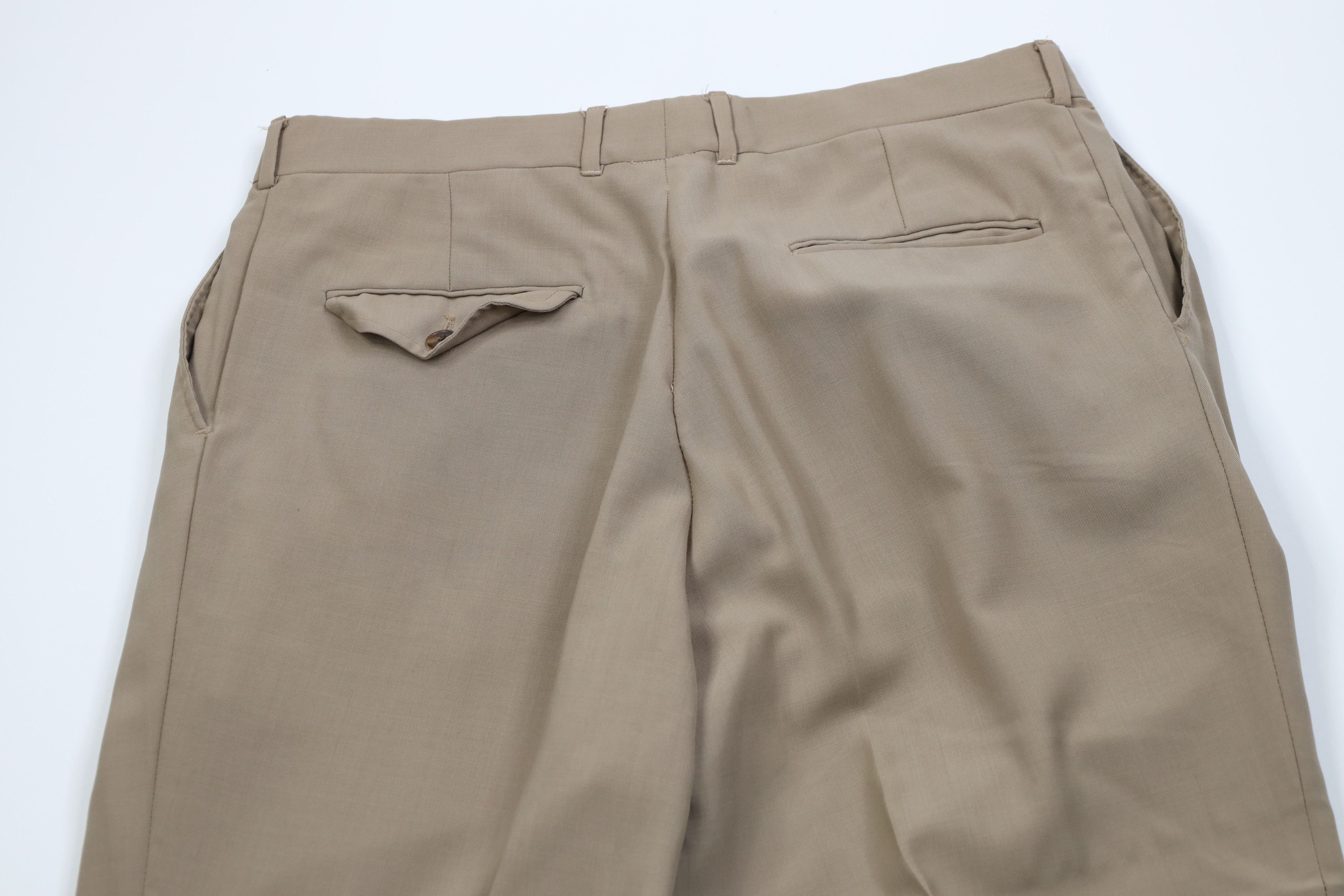Vintage Vintage 90s Streetwear Gabardine Blend Knit Wide Leg Pants Size US 34 / EU 50 - 14 Thumbnail