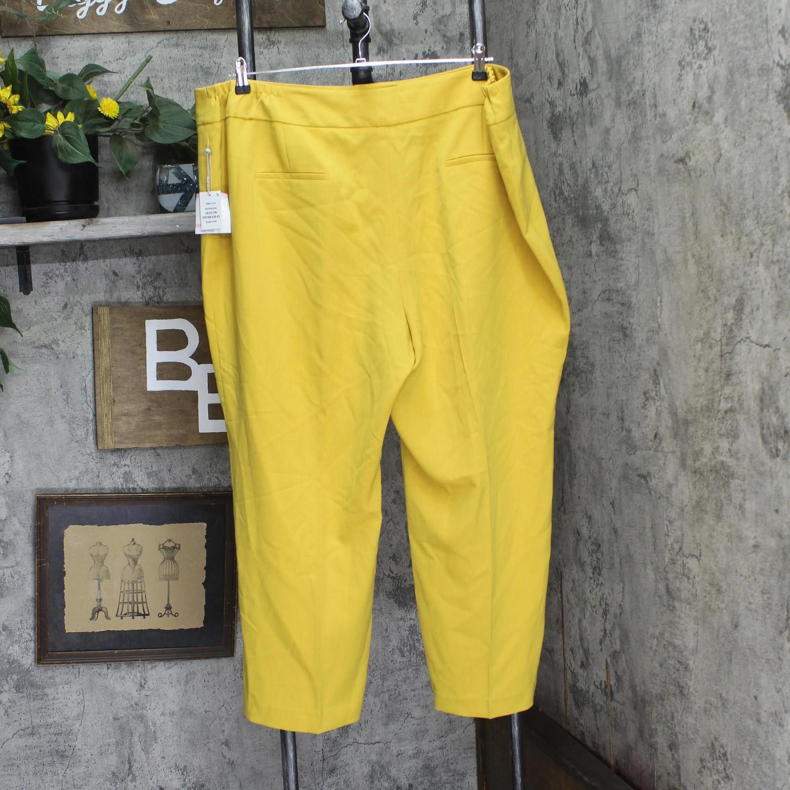 Other Nwt Kasper Fly Slim Pants 10902147 Butterscotch Yellow 22w Size 42" / US 20 - 2 Thumbnail