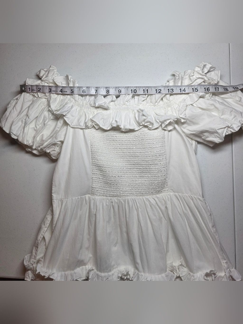 Anthropologie Sold Out Anthropologie Love The Label White Cottagecore Puff Size S / US 4 / IT 40 - 9 Thumbnail