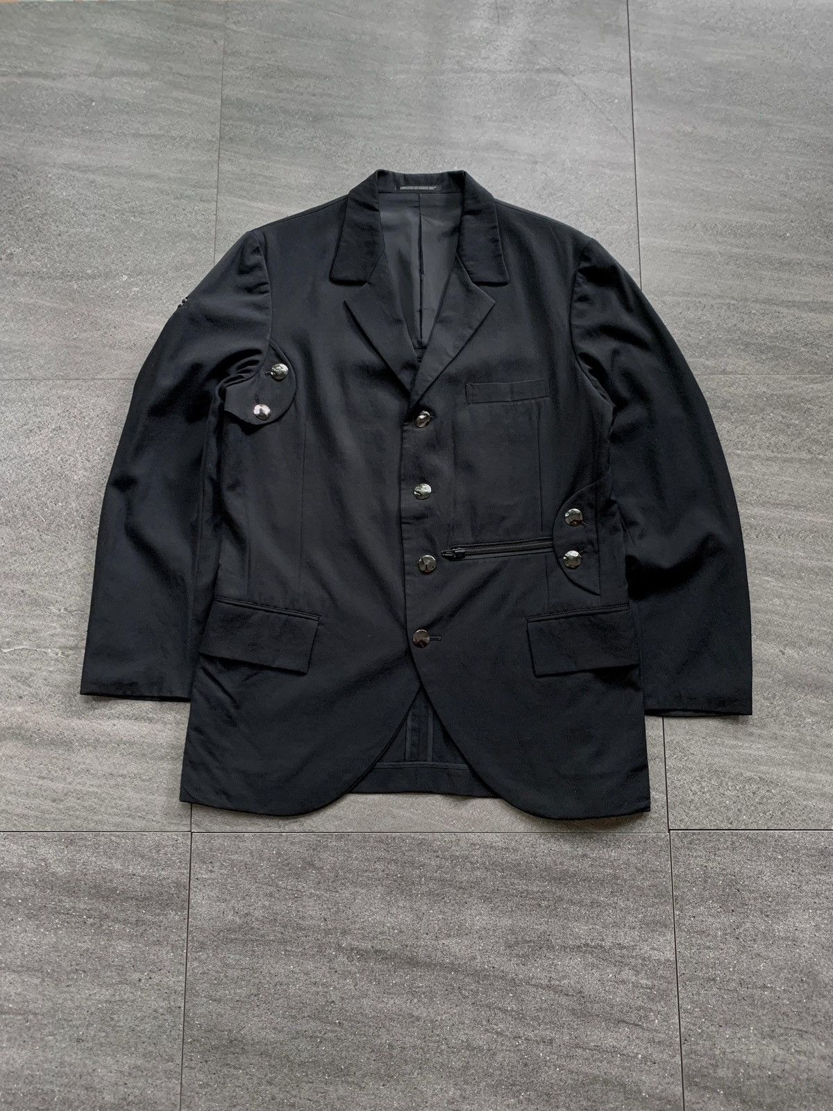 Yohji Yamamoto FREE TAX! Bondage Zipper Blazer Jacket Size 48R - 1 Thumbnail