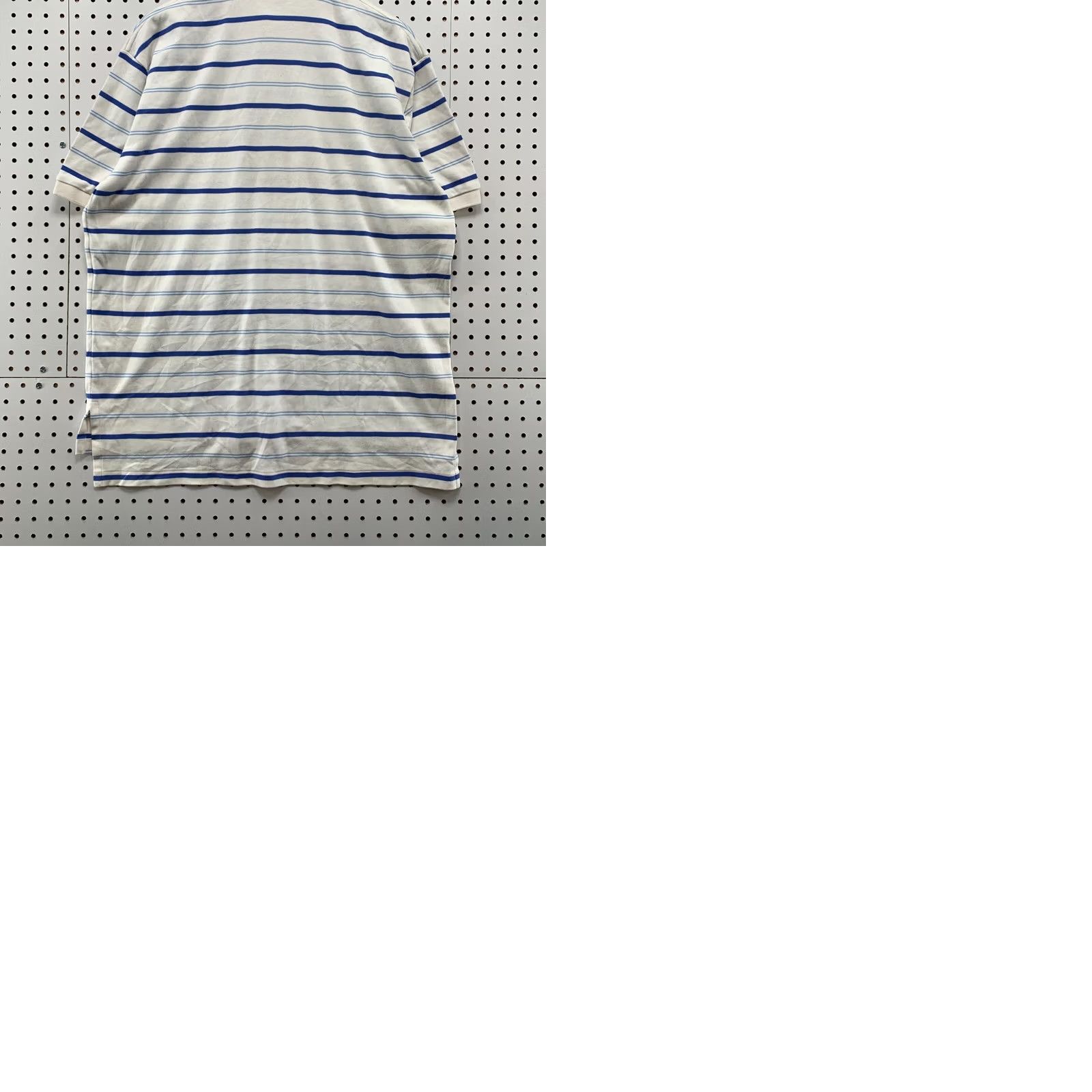Polo Ralph Lauren Vintage Polo Ralph Lauren Shirt Mens Large White Blue Striped Pony Casual 24X30 Size US L / EU 52-54 / 3 - 10 Thumbnail