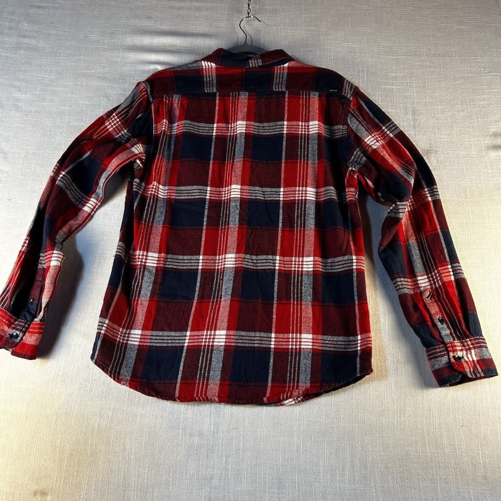 Hurley Hurley Shirt Men S Blue/Red/White Plaid Flannel Long Sleeve Size US S / EU 44-46 / 1 - 10 Thumbnail