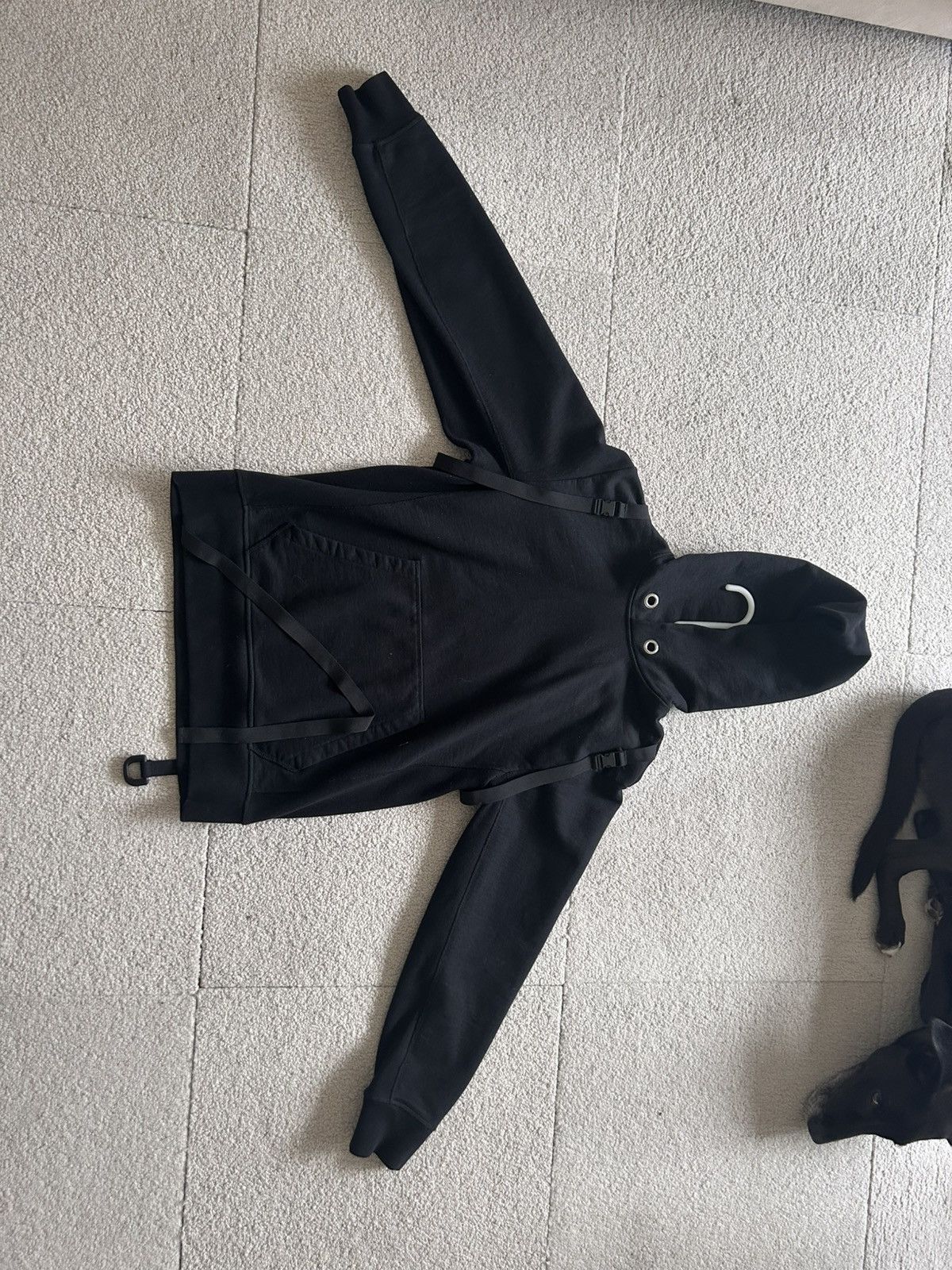 【激レア】Helmut Lang AW2004 Bondage Hoodie Helmut Lang Bondage Hoodie | Grailed