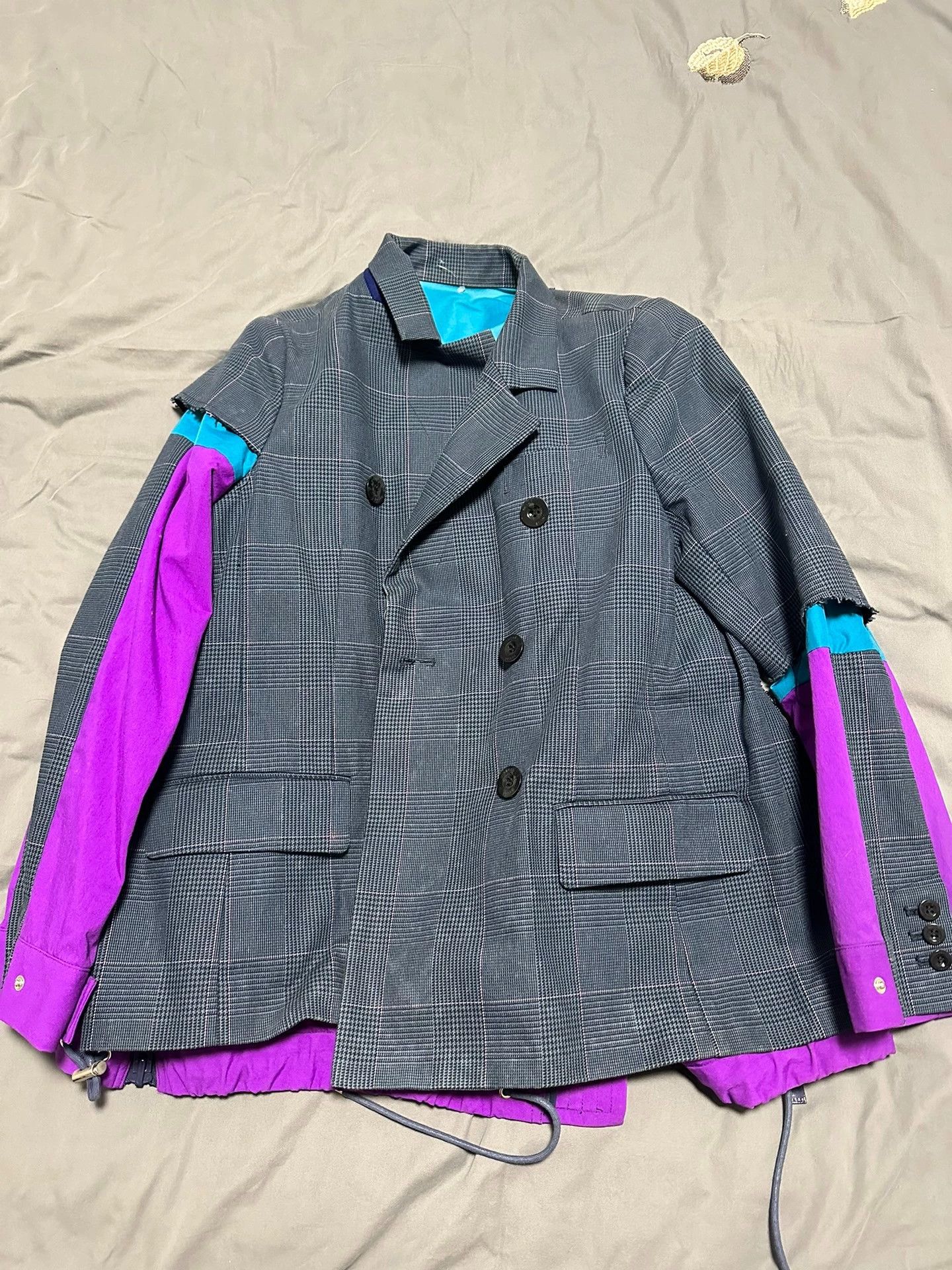 Nike Sacai 19ss Nike collab tailored hybrid jacket Size US M / EU 48-50 / 2 - 1 Thumbnail