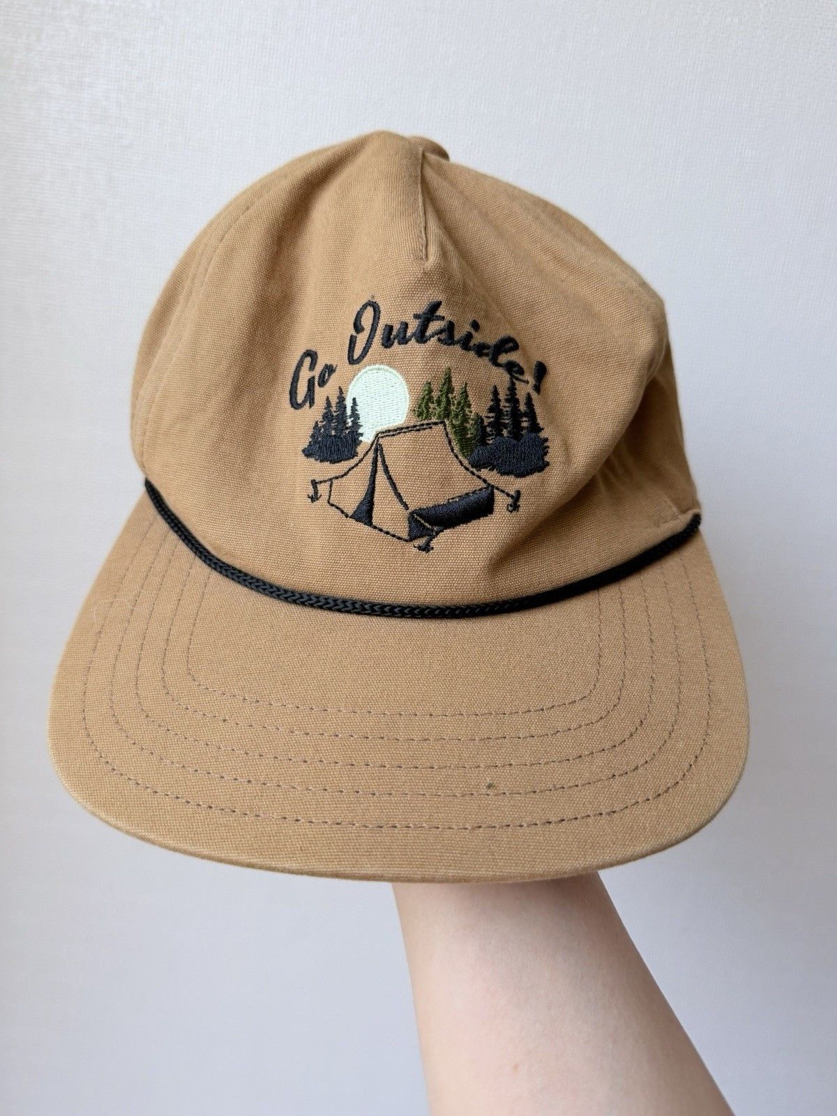 Coal Coal Headwear Go Outside Camp Hat Tan Cotton Strapback Camp Size ONE SIZE - 2 Thumbnail